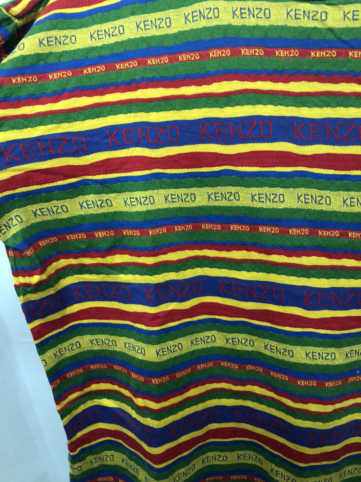 Kenzo Kenzo Monogram Design Nice Colour Long Sleeve Shirt Size US M / EU 48-50 / 2 - 4 Thumbnail
