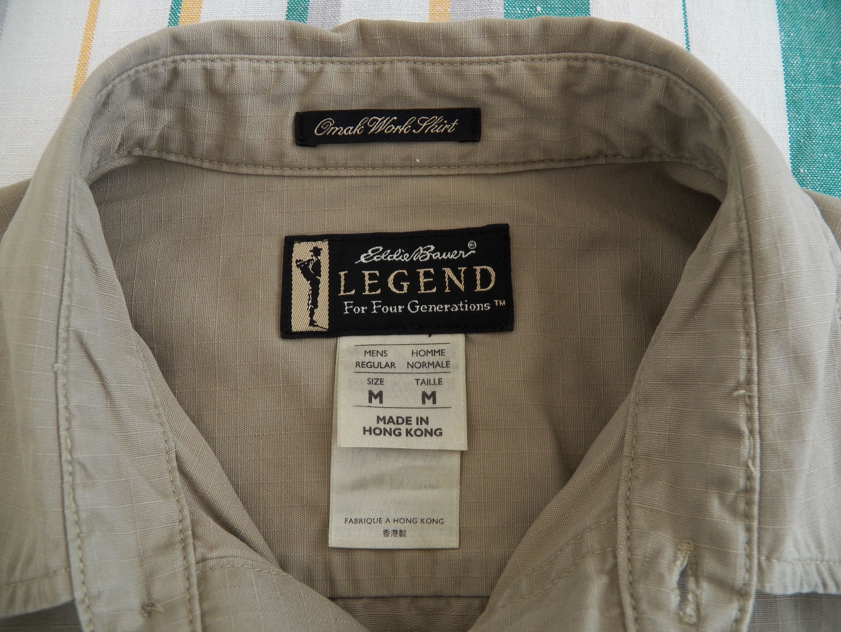 Eddie Bauer Eddie Bauer Legend Omak Work Shirt tan cotton long sleeve Size US M / EU 48-50 / 2 - 4 Thumbnail