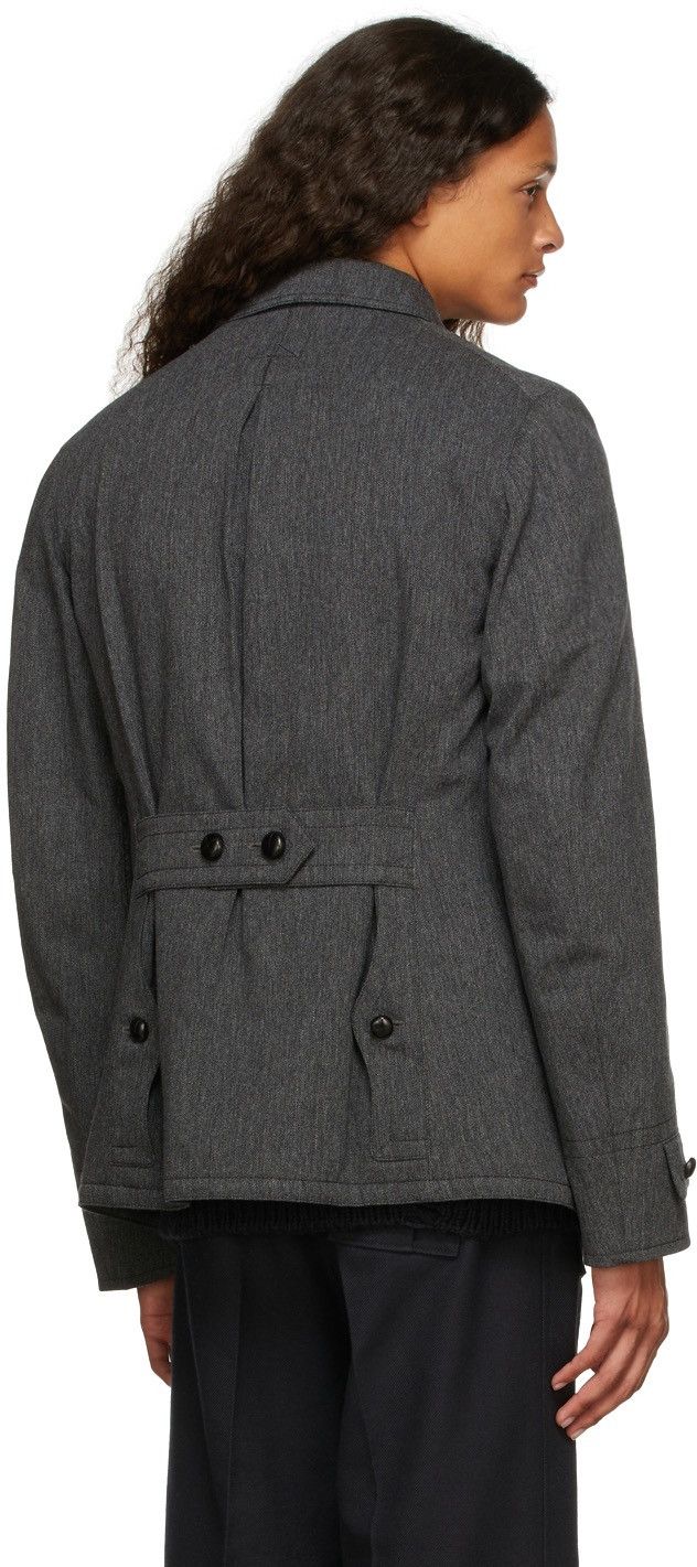 Maison Margiela Maison Margiela Grey Wool Twill Kaban patched coat SIZE48 Size US M / EU 48-50 / 2 - 14 Thumbnail