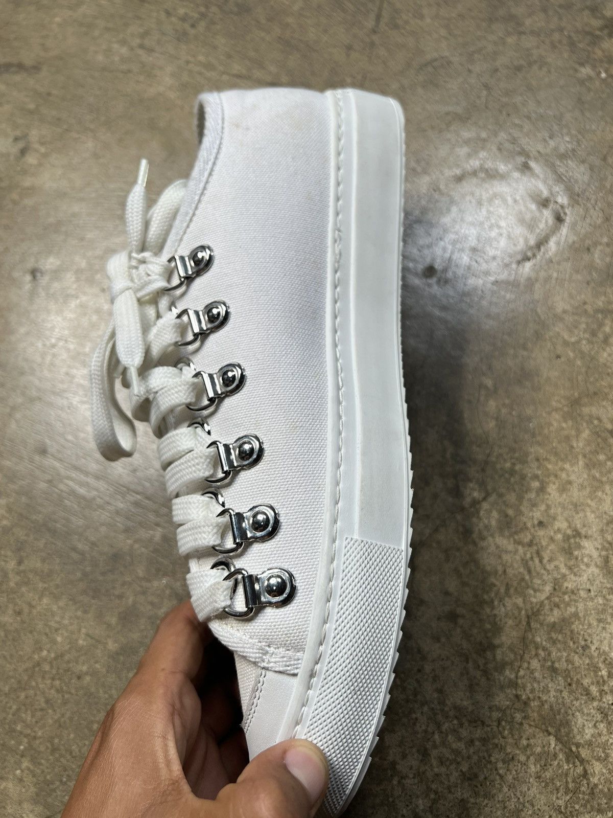 JW Anderson J.W. Anderson S/S 17 Low Top Flax Eyelet Trainers Size US 9 / EU 42 - 7 Thumbnail