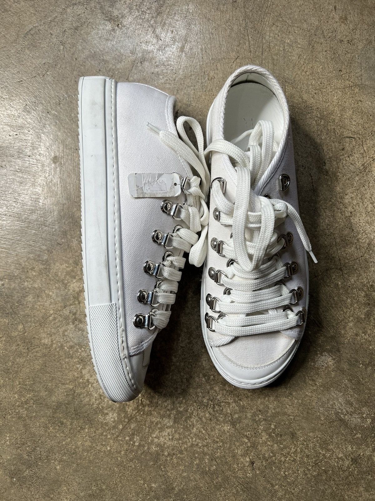JW Anderson J.W. Anderson S/S 17 Low Top Flax Eyelet Trainers Size US 9 / EU 42 - 4 Thumbnail
