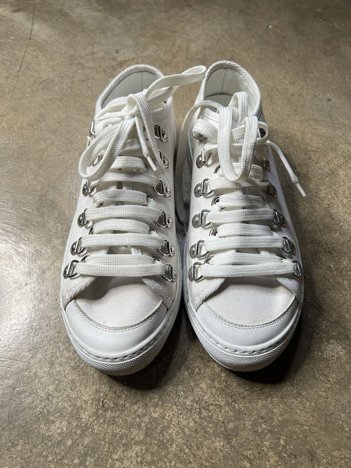 JW Anderson J.W. Anderson S/S 17 Low Top Flax Eyelet Trainers Size US 9 / EU 42 - 3 Thumbnail