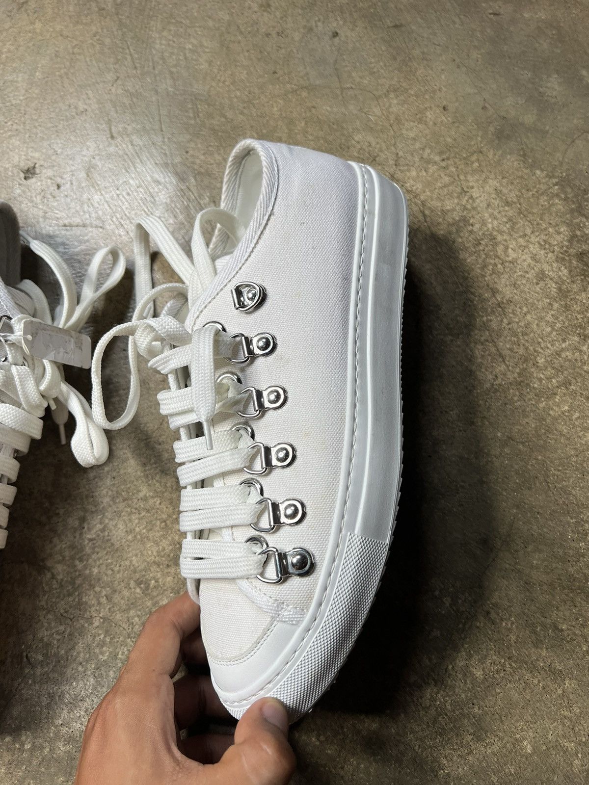 JW Anderson J.W. Anderson S/S 17 Low Top Flax Eyelet Trainers Size US 9 / EU 42 - 9 Thumbnail