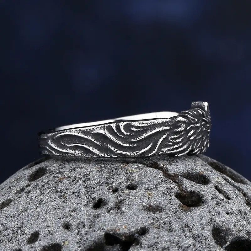 Jewelry Vintage Cool Wolf Ring Size ONE SIZE - 3 Thumbnail
