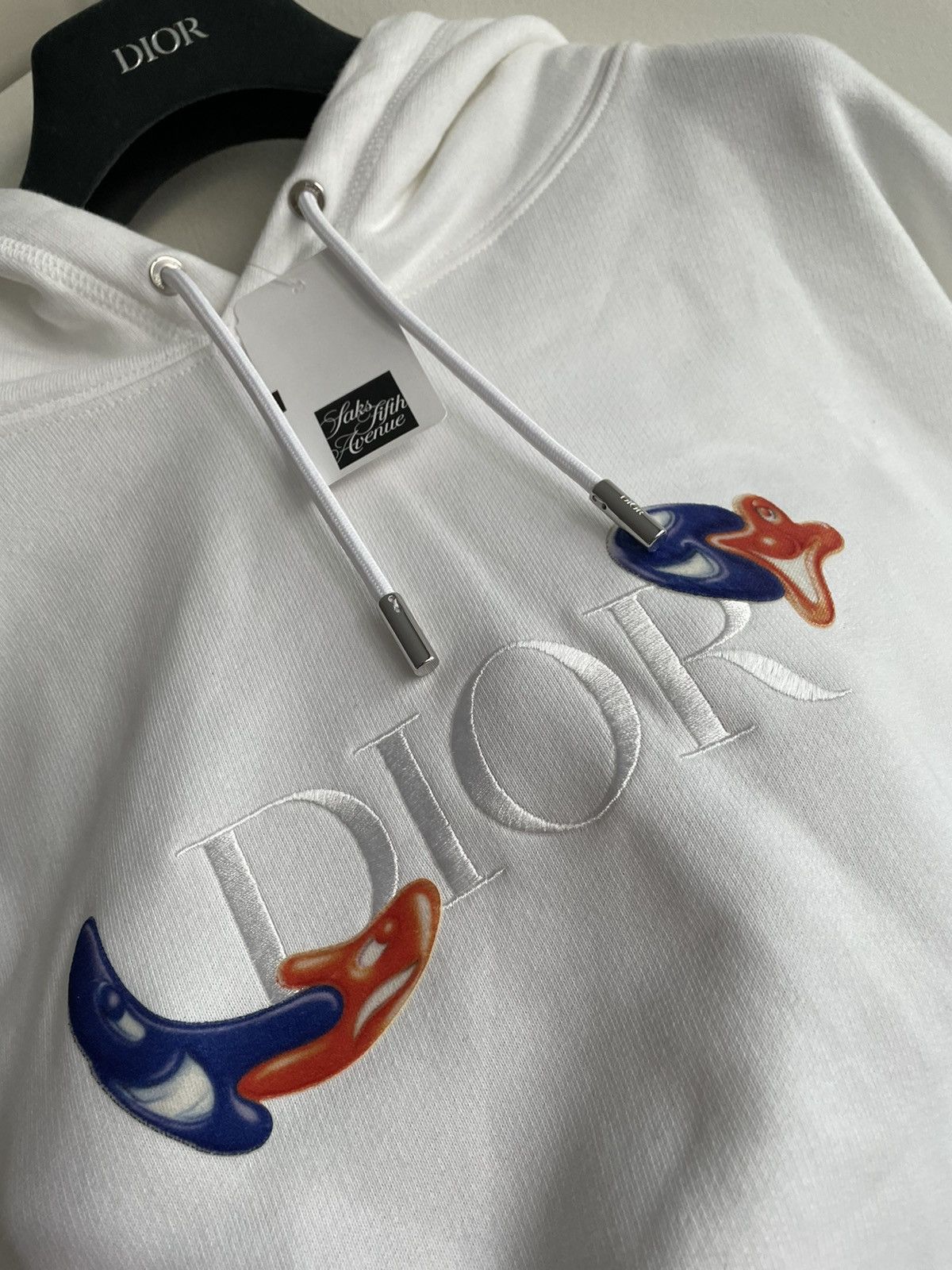 Dior Sold Out Runway $2,500 Rare Dior x Kenny Scharf Logo Hoodie Size US XL / EU 56 / 4 - 22 Thumbnail