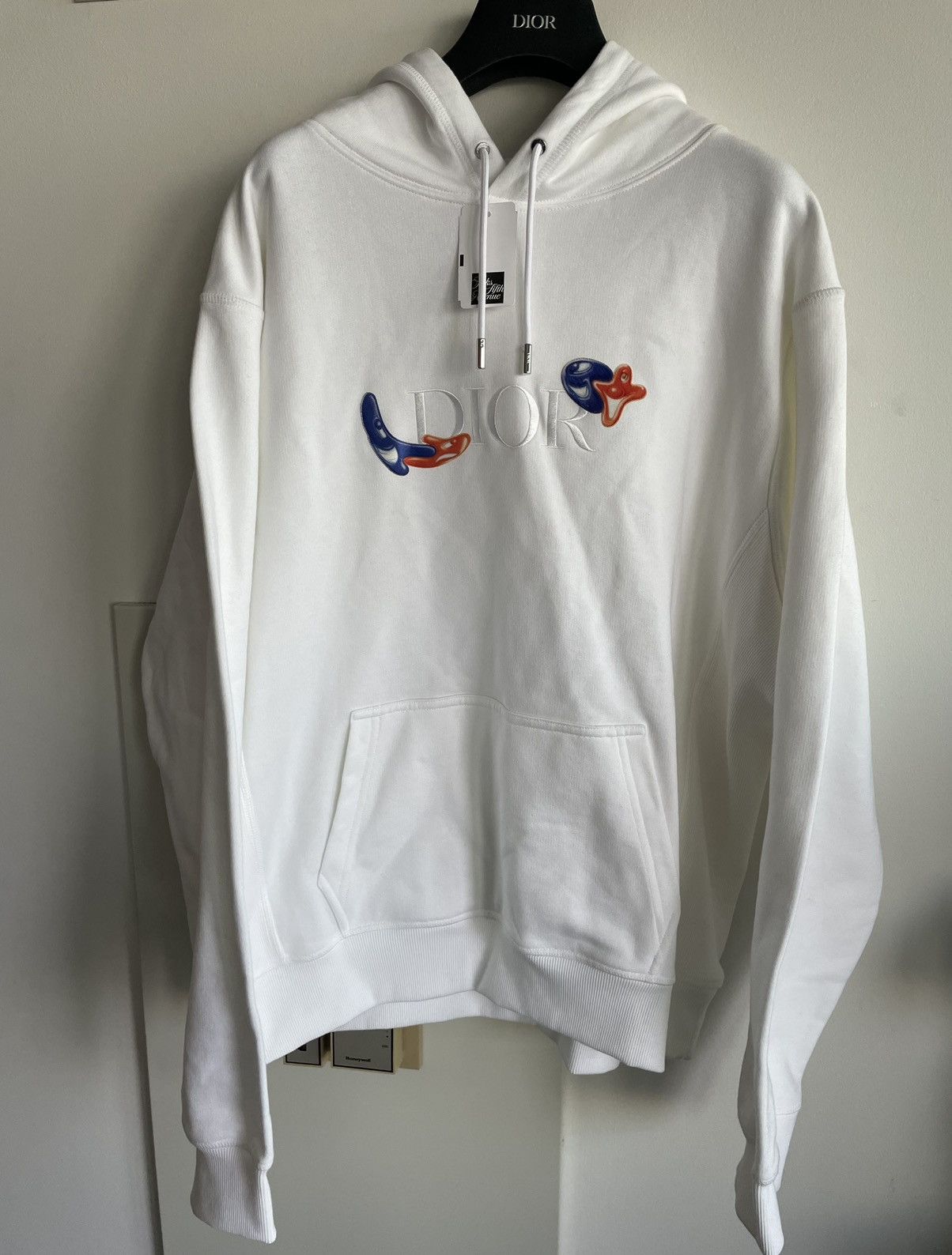 Dior Sold Out Runway $2,500 Rare Dior x Kenny Scharf Logo Hoodie Size US XL / EU 56 / 4 - 17 Thumbnail