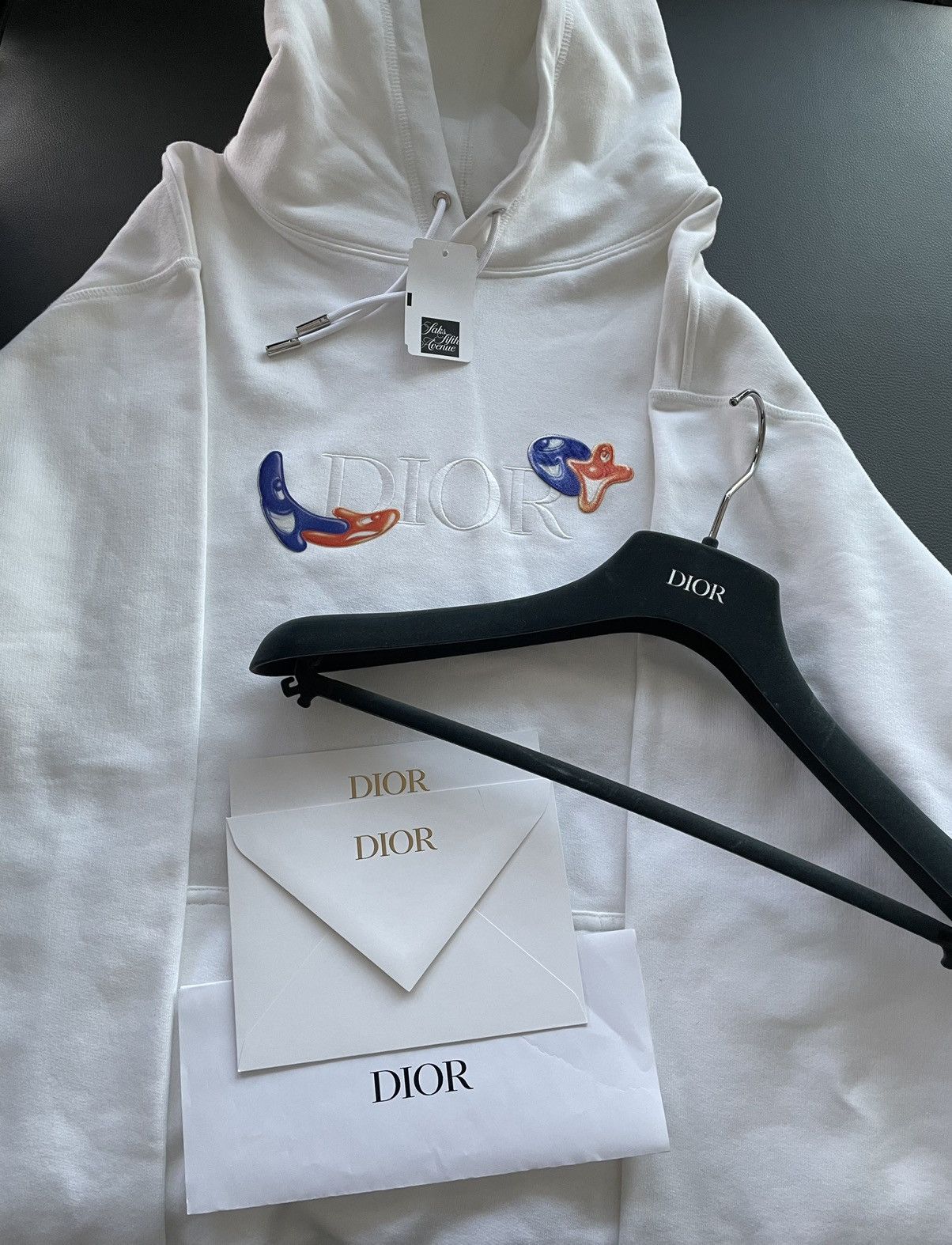 Dior Sold Out Runway $2,500 Rare Dior x Kenny Scharf Logo Hoodie Size US XL / EU 56 / 4 - 16 Thumbnail