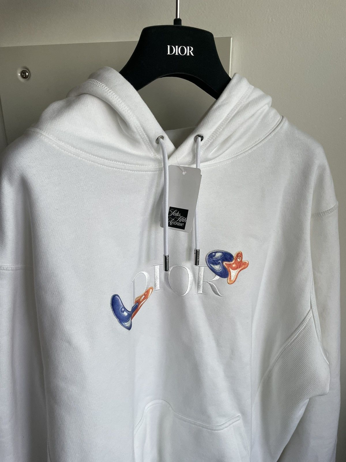 Dior Sold Out Runway $2,500 Rare Dior x Kenny Scharf Logo Hoodie Size US XL / EU 56 / 4 - 20 Thumbnail