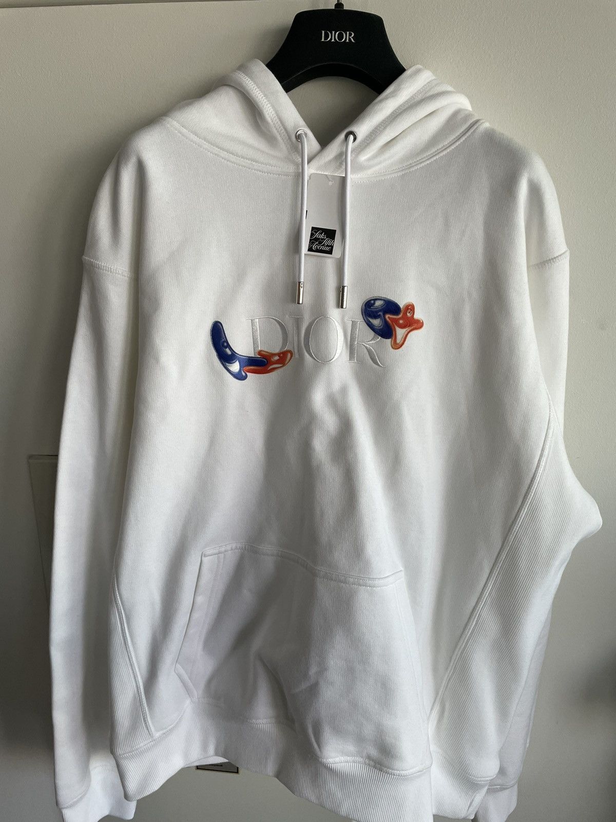 Dior Sold Out Runway $2,500 Rare Dior x Kenny Scharf Logo Hoodie Size US XL / EU 56 / 4 - 13 Thumbnail