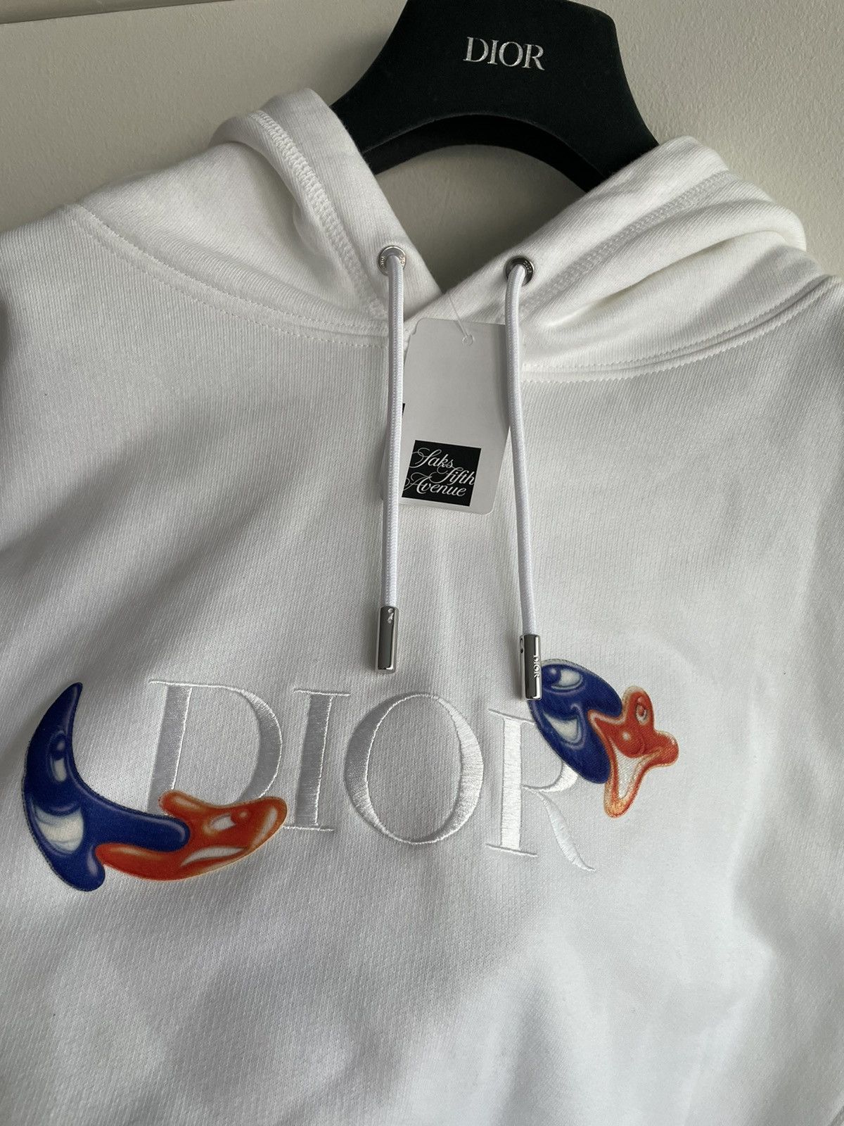 Dior Sold Out Runway $2,500 Rare Dior x Kenny Scharf Logo Hoodie Size US XL / EU 56 / 4 - 21 Thumbnail