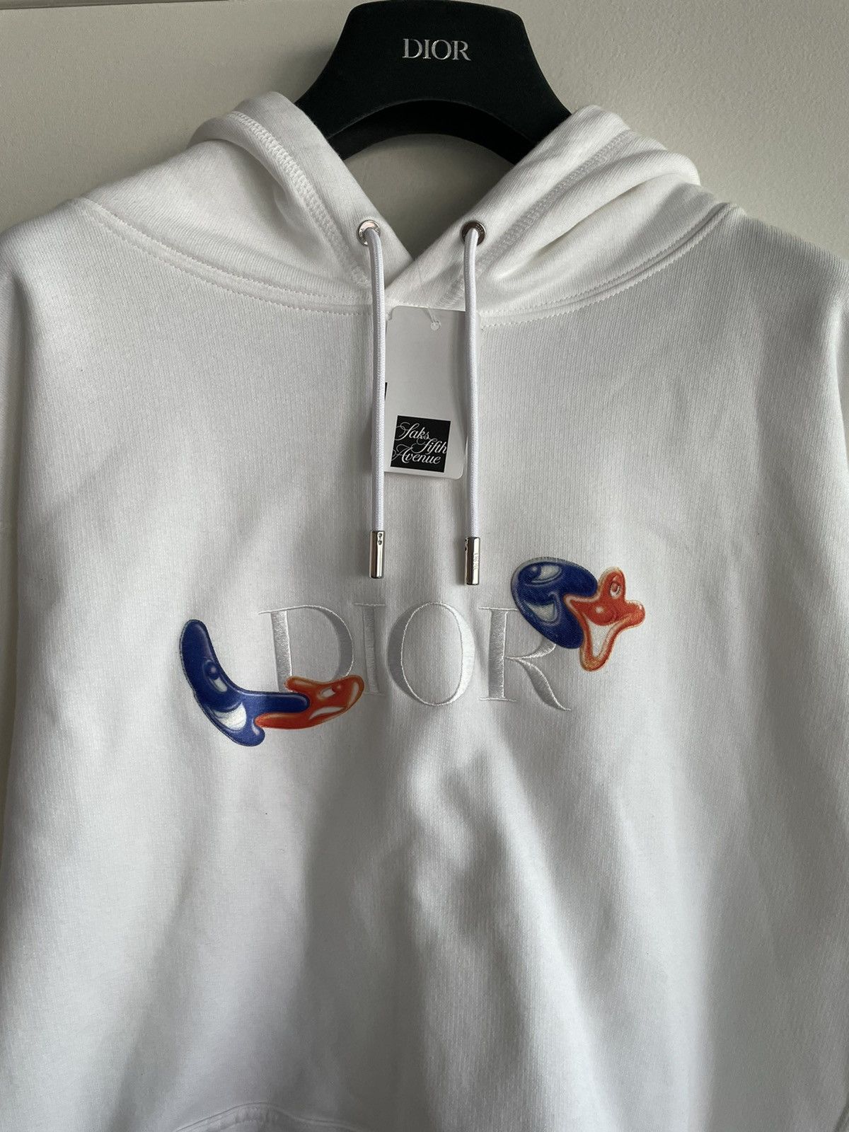 Dior Sold Out Runway $2,500 Rare Dior x Kenny Scharf Logo Hoodie Size US XL / EU 56 / 4 - 23 Thumbnail