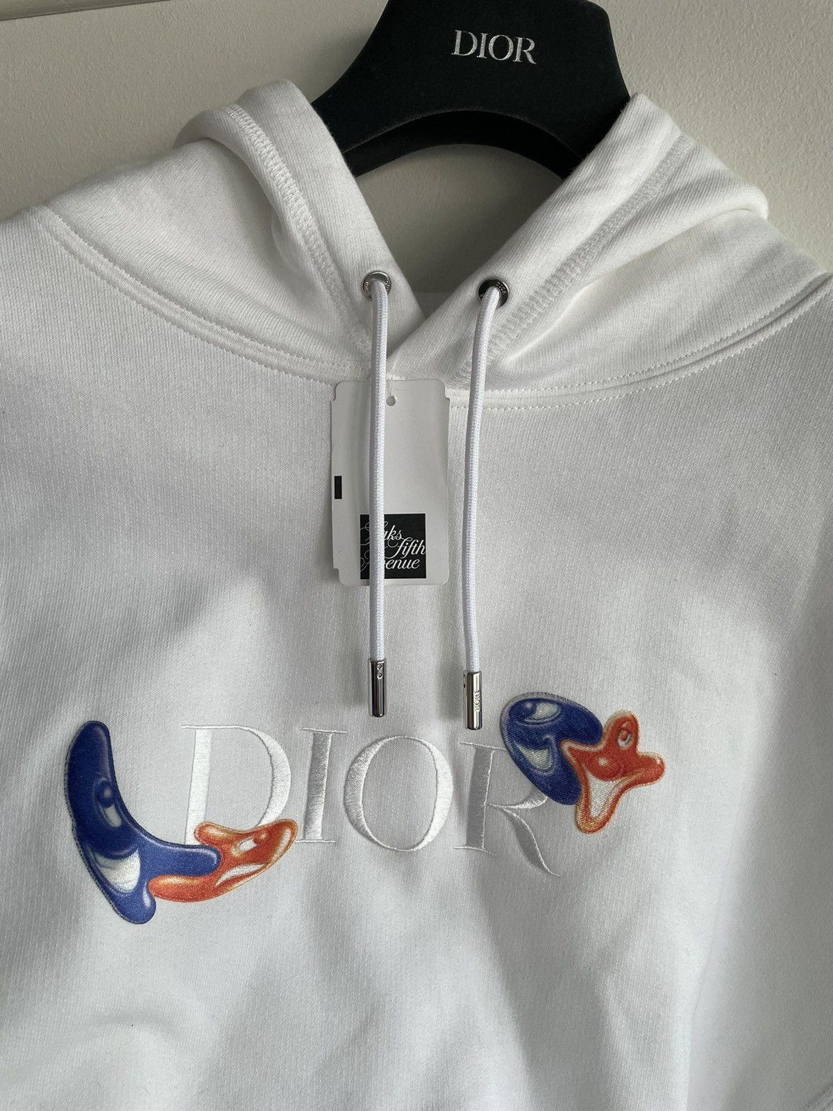 Dior Sold Out Runway $2,500 Rare Dior x Kenny Scharf Logo Hoodie Size US XL / EU 56 / 4 - 2 Thumbnail