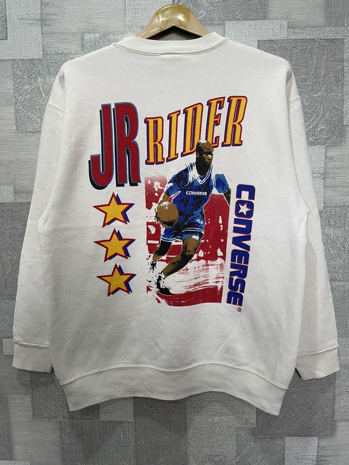 image of Vintage Converse Jr Rider in White, Men's (Size Large)