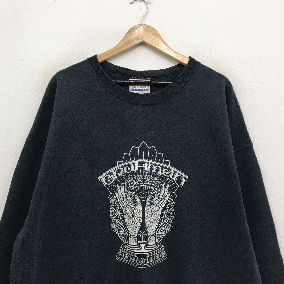 Hanes × Vintage Hanes Sweatshirt Brahman Highest Universal Principle Size US XL / EU 56 / 4 - 4 Thumbnail