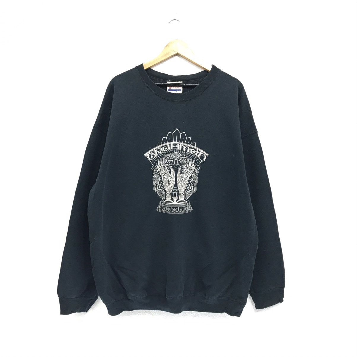 Hanes × Vintage Hanes Sweatshirt Brahman Highest Universal Principle Size US XL / EU 56 / 4 - 2 Thumbnail