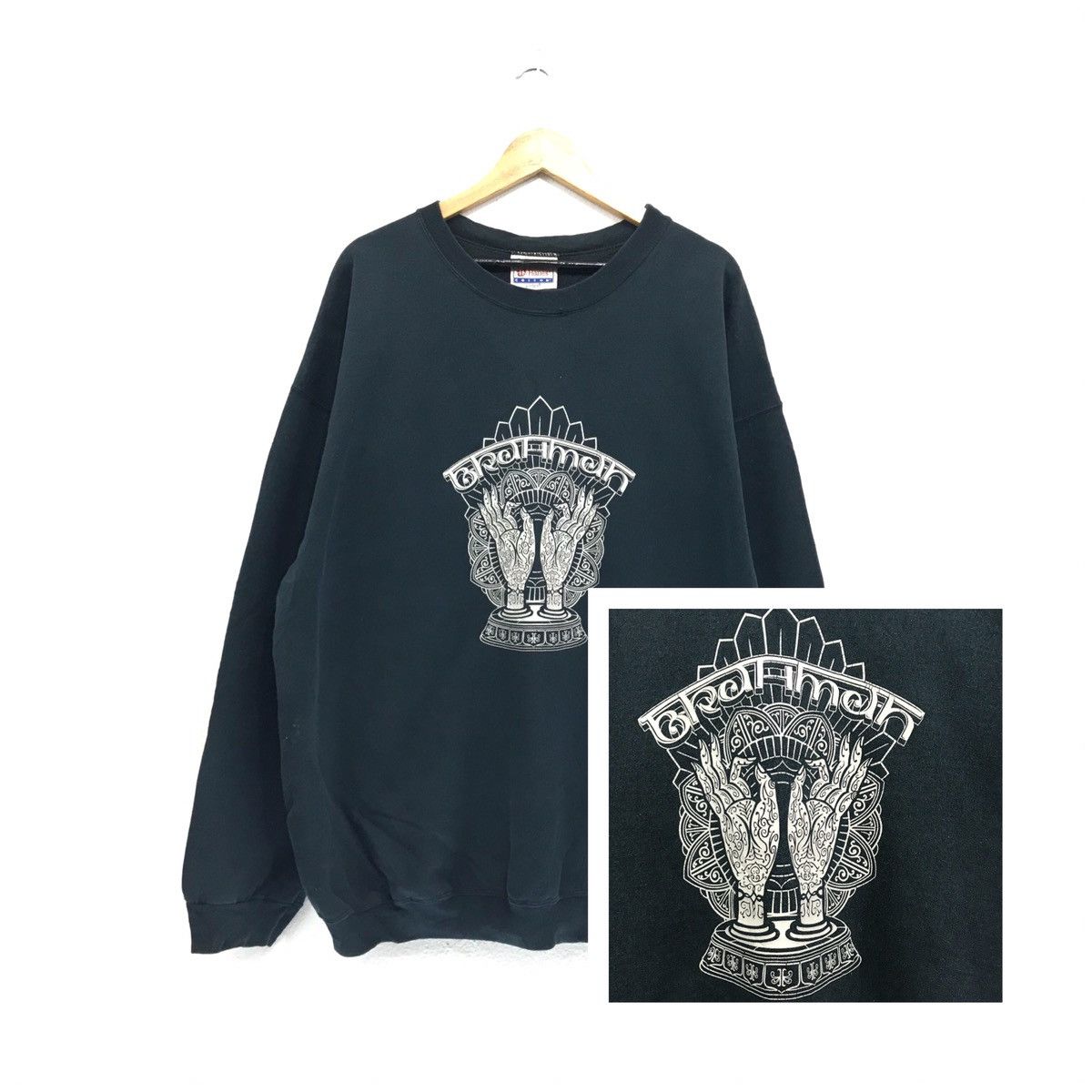 Hanes × Vintage Hanes Sweatshirt Brahman Highest Universal Principle Size US XL / EU 56 / 4 - 1 Thumbnail
