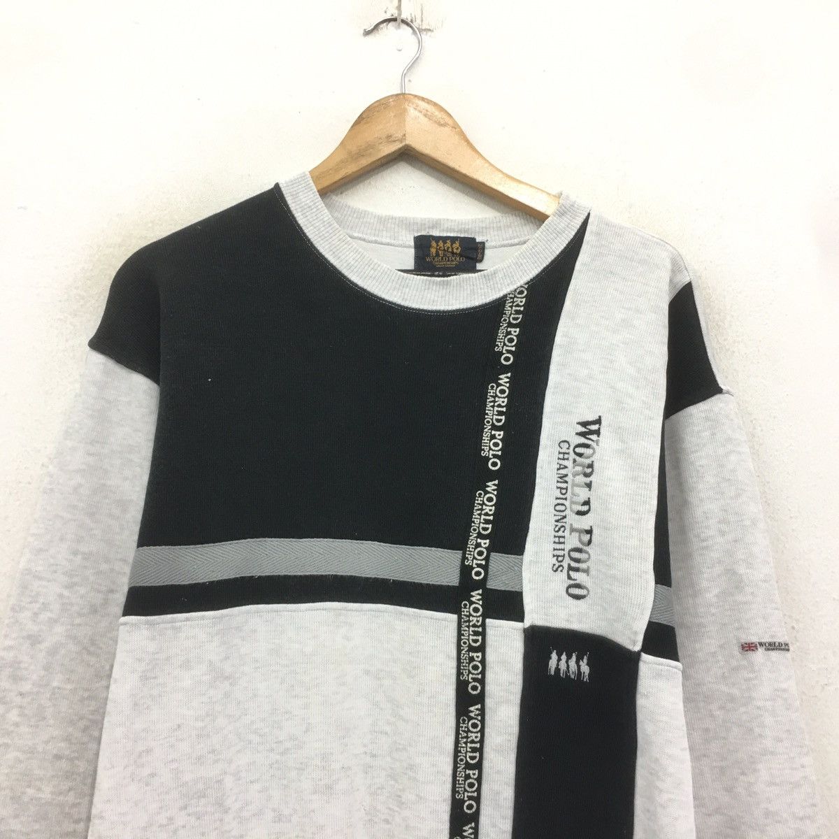 Japanese Brand × Vintage World Polo Sweatshirt Spellout World Polo Championship Size US M / EU 48-50 / 2 - 4 Thumbnail