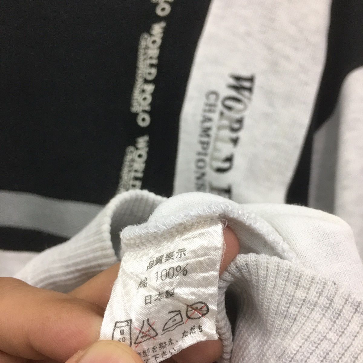 Japanese Brand × Vintage World Polo Sweatshirt Spellout World Polo Championship Size US M / EU 48-50 / 2 - 9 Thumbnail
