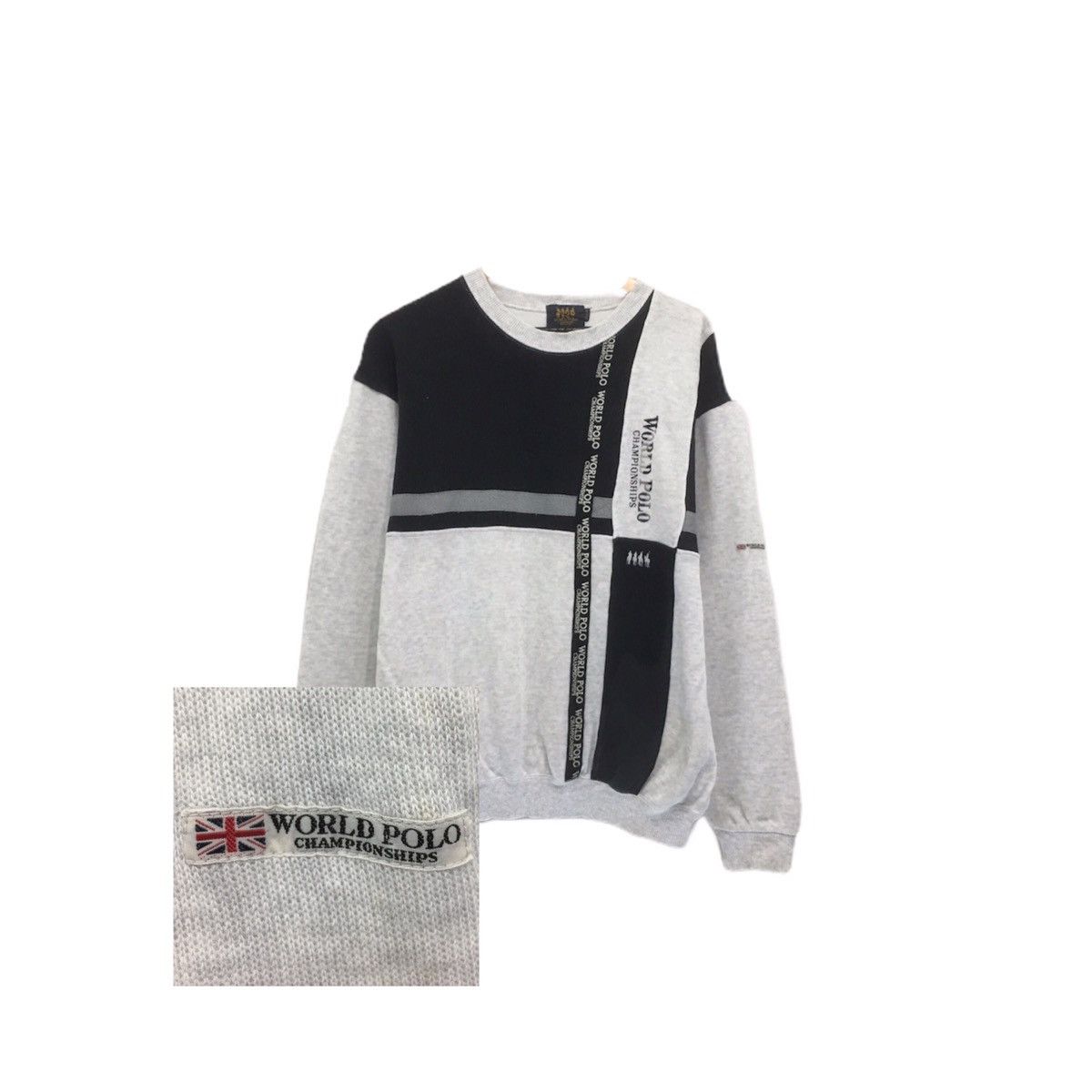 Japanese Brand × Vintage World Polo Sweatshirt Spellout World Polo Championship Size US M / EU 48-50 / 2 - 1 Thumbnail