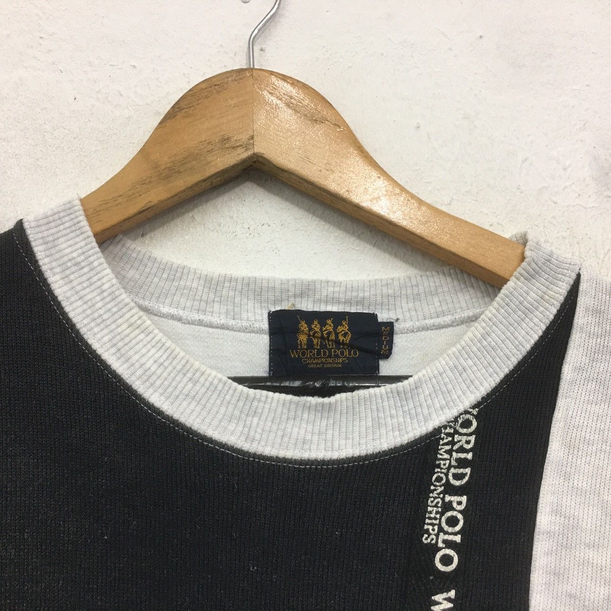 Japanese Brand × Vintage World Polo Sweatshirt Spellout World Polo Championship Size US M / EU 48-50 / 2 - 5 Thumbnail