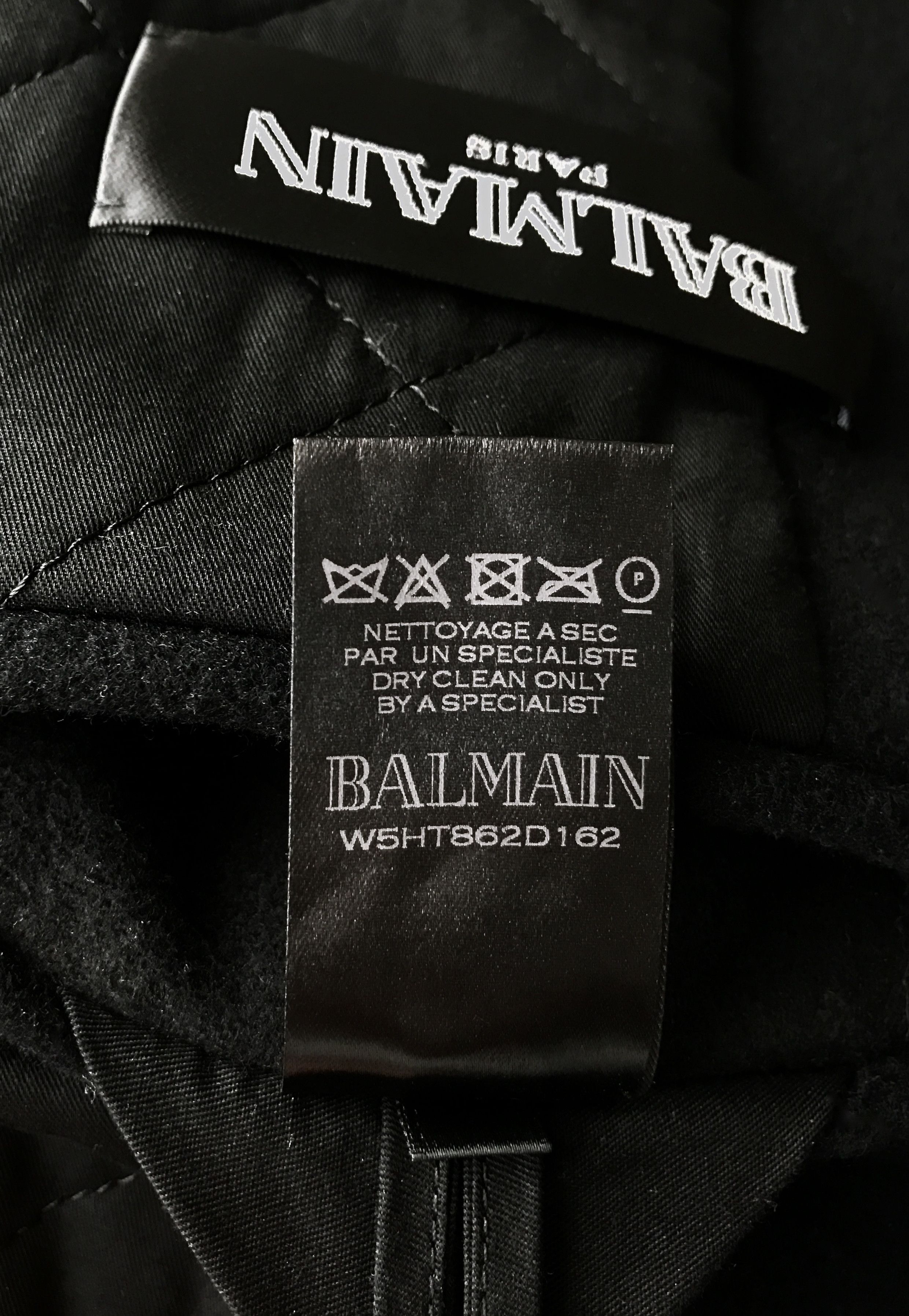 Balmain Hooded Double-Breasted Peacoat Size US M / EU 48-50 / 2 - 9 Thumbnail