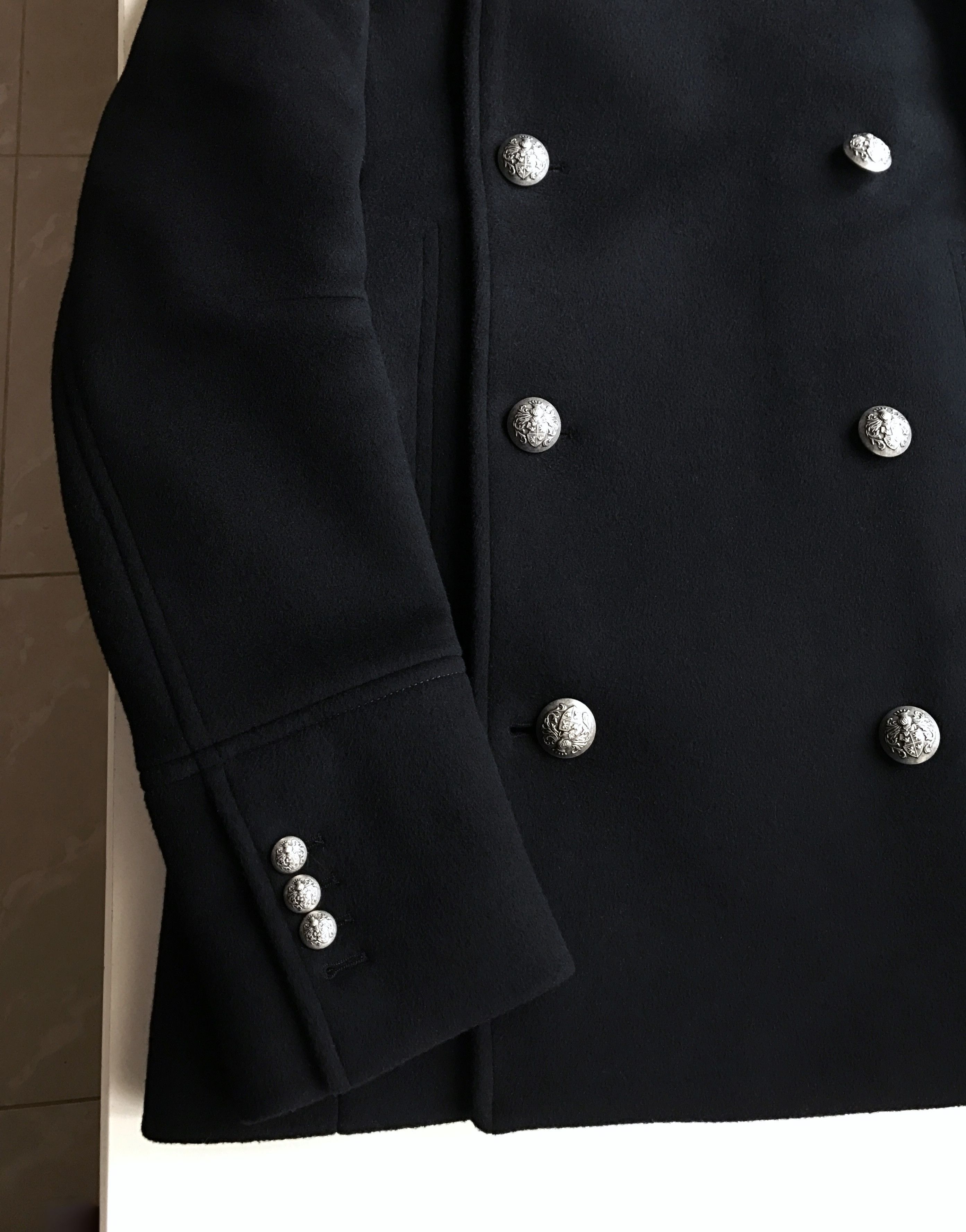 Balmain Hooded Double-Breasted Peacoat Size US M / EU 48-50 / 2 - 4 Thumbnail