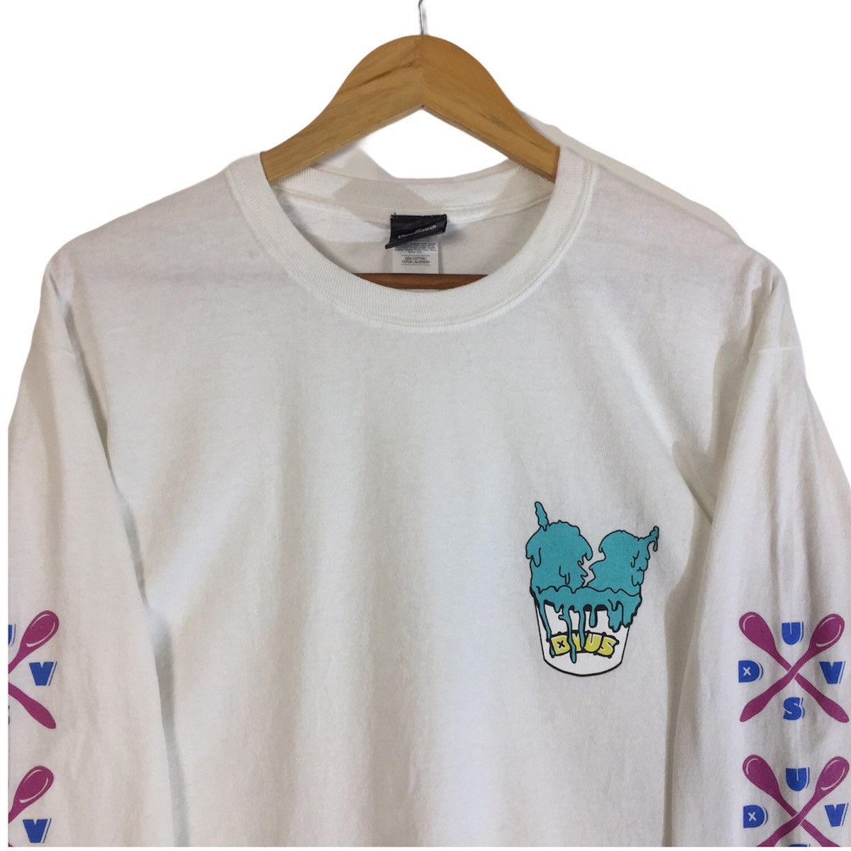 Icecream × Japanese Brand DVUS I Scream World Peace Sweatshirt Long Sleeve Size US M / EU 48-50 / 2 - 2 Thumbnail