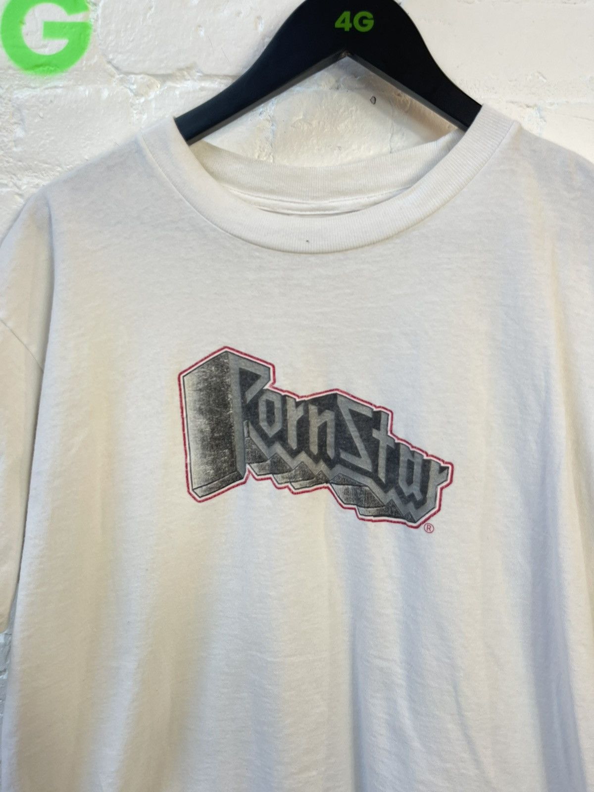 Vintage 90s PORNSTAR BRAND PORN SHIRT LOGO Size US L / EU 52-54 / 3 - 2 Thumbnail