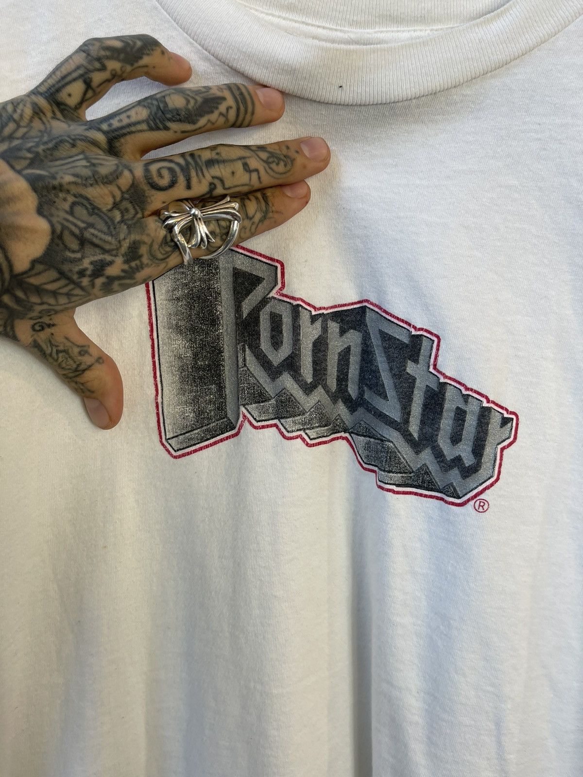 Vintage 90s PORNSTAR BRAND PORN SHIRT LOGO Size US L / EU 52-54 / 3 - 3 Thumbnail
