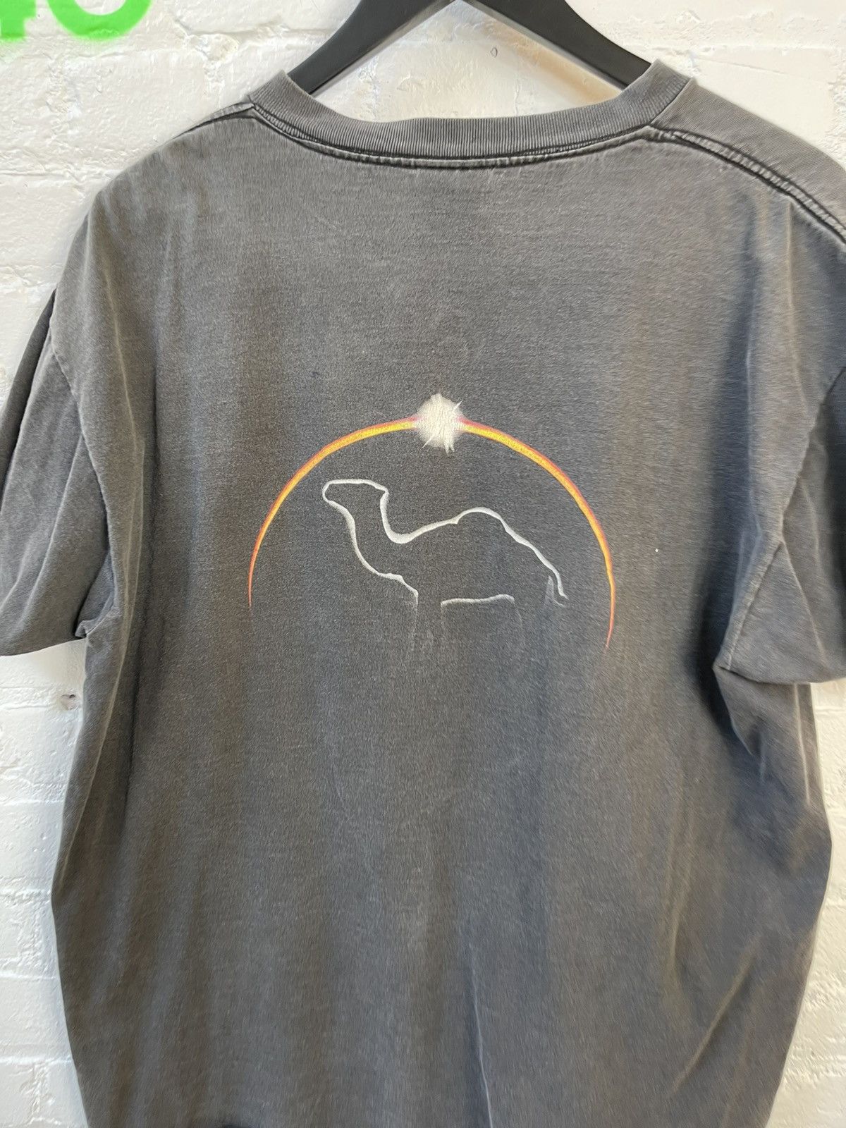 image of 90's Camel Single Stitch Black Shirt in Washed Black, Men's (Size XL)