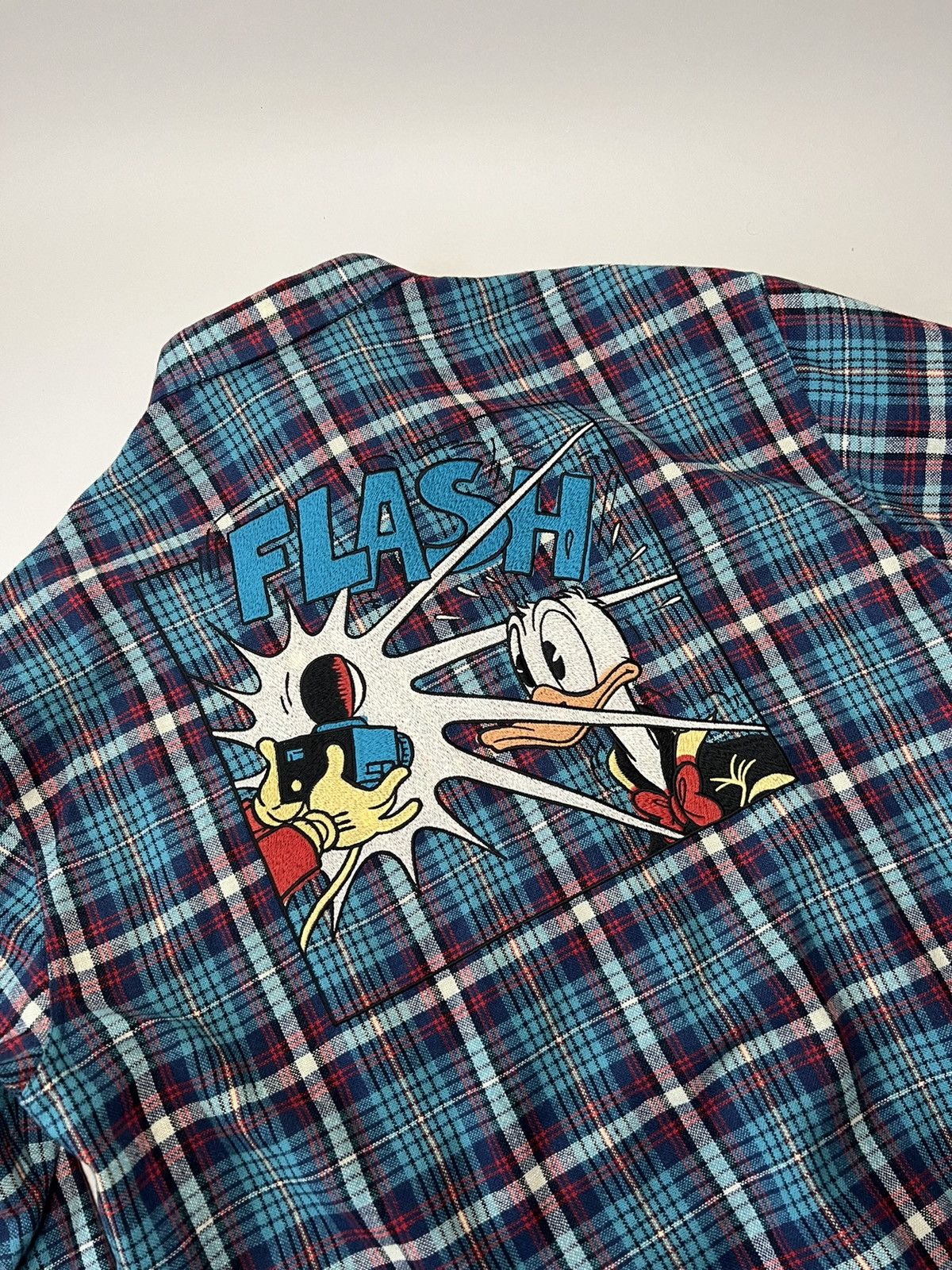 Disney × Gucci Gucci x Disney Embroidered Flannel Overshirt with Donald Size US L / EU 52-54 / 3 - 6 Thumbnail