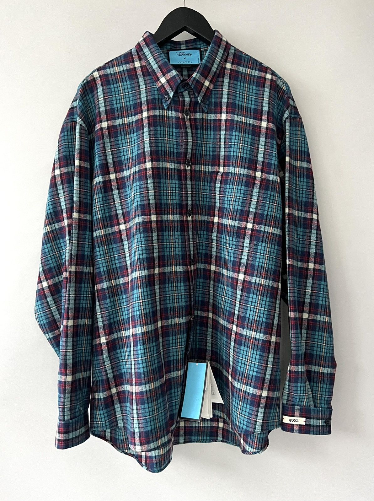 Disney × Gucci Gucci x Disney Embroidered Flannel Overshirt with Donald Size US L / EU 52-54 / 3 - 2 Thumbnail