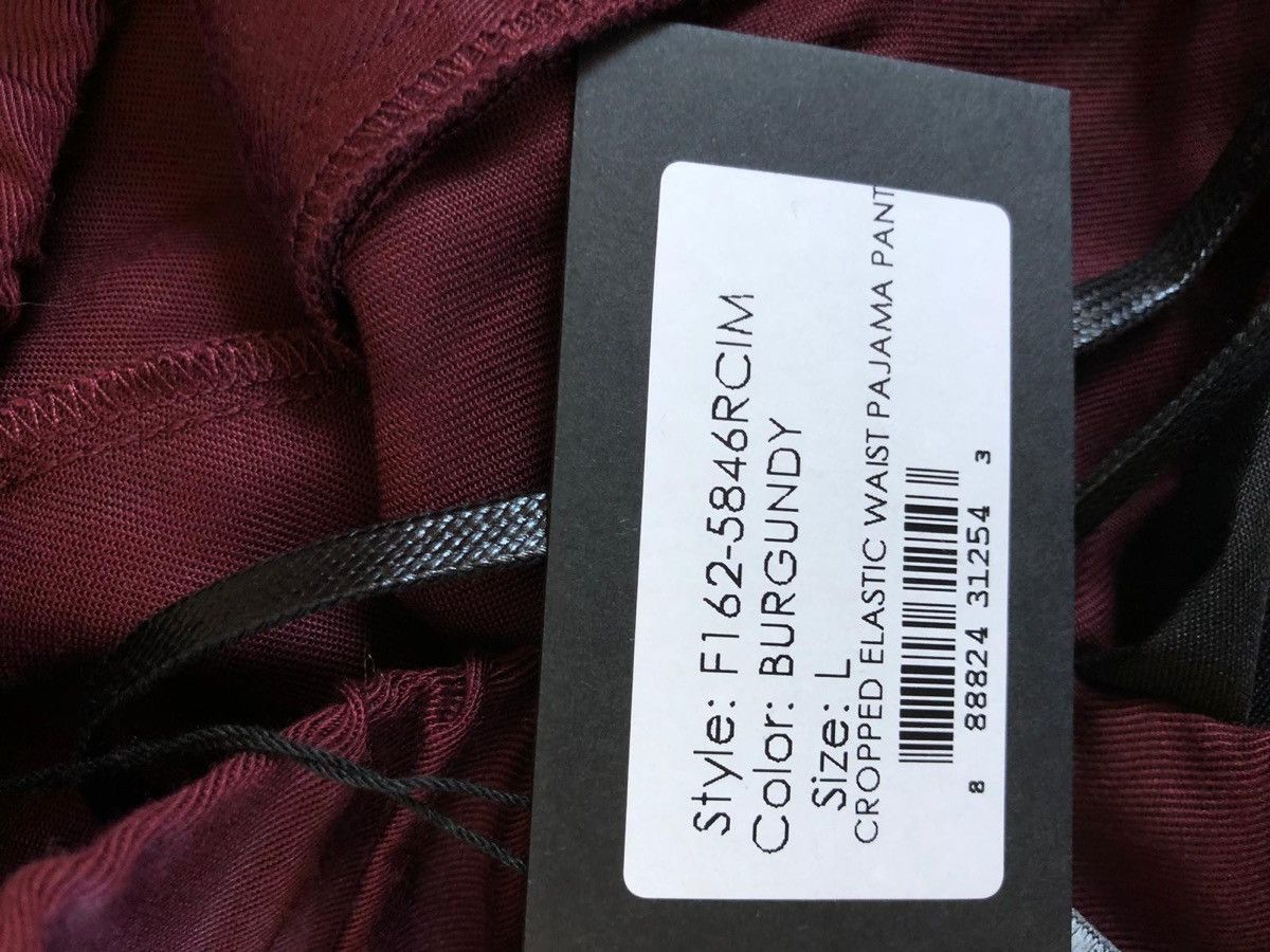 3.1 Phillip Lim Striped Elastic Waist Pajama Pants in Burgundy Size US 34 / EU 50 - 7 Thumbnail
