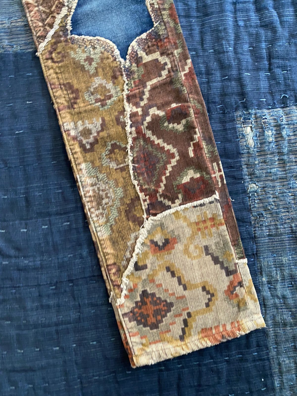 Kapital × Kapital Kountry Kapital patchwork camouflage leopard corduroy pants Size US 31 - 8 Thumbnail