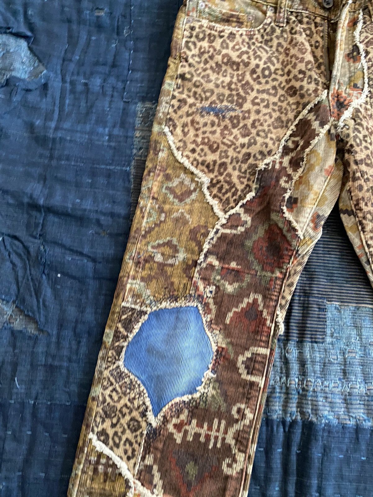 Kapital × Kapital Kountry Kapital patchwork camouflage leopard corduroy pants Size US 31 - 5 Thumbnail
