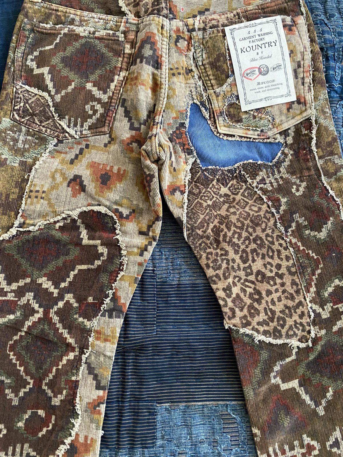 Kapital × Kapital Kountry Kapital patchwork camouflage leopard corduroy pants Size US 31 - 11 Thumbnail