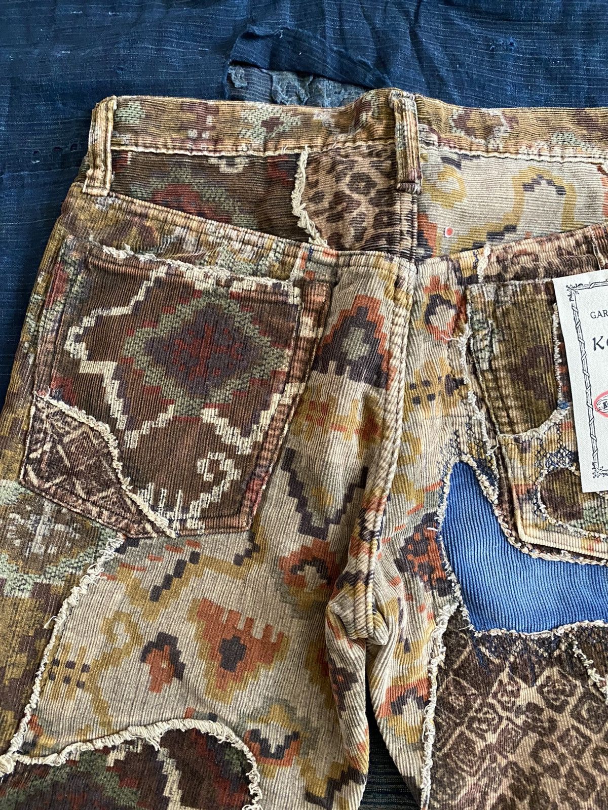 Kapital × Kapital Kountry Kapital patchwork camouflage leopard corduroy pants Size US 31 - 10 Thumbnail