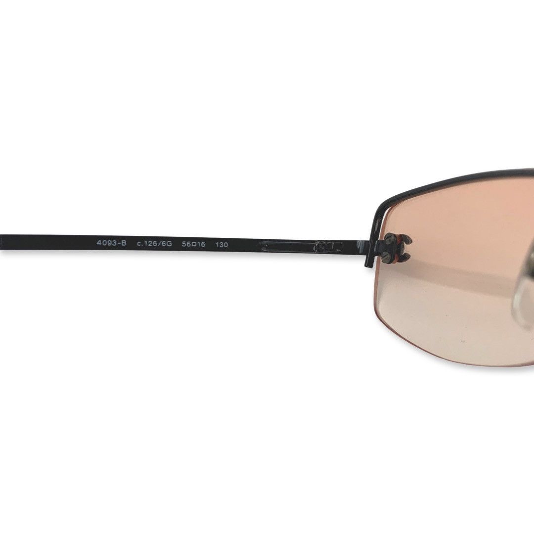 Chanel Chanel 4093-B Rhinestone Orange Rimless Sunglasses Size ONE SIZE - 5 Thumbnail