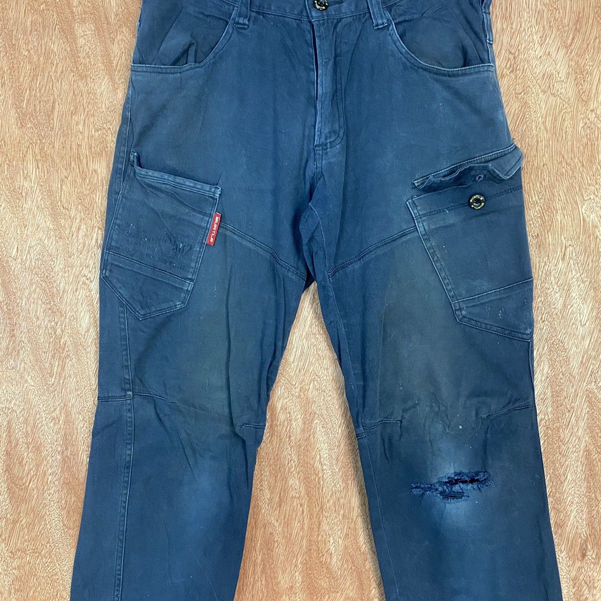 Japanese Brand Burtle Multipocket distressed Tactical Cargo Pants #c762 Size US 31 - 4 Thumbnail