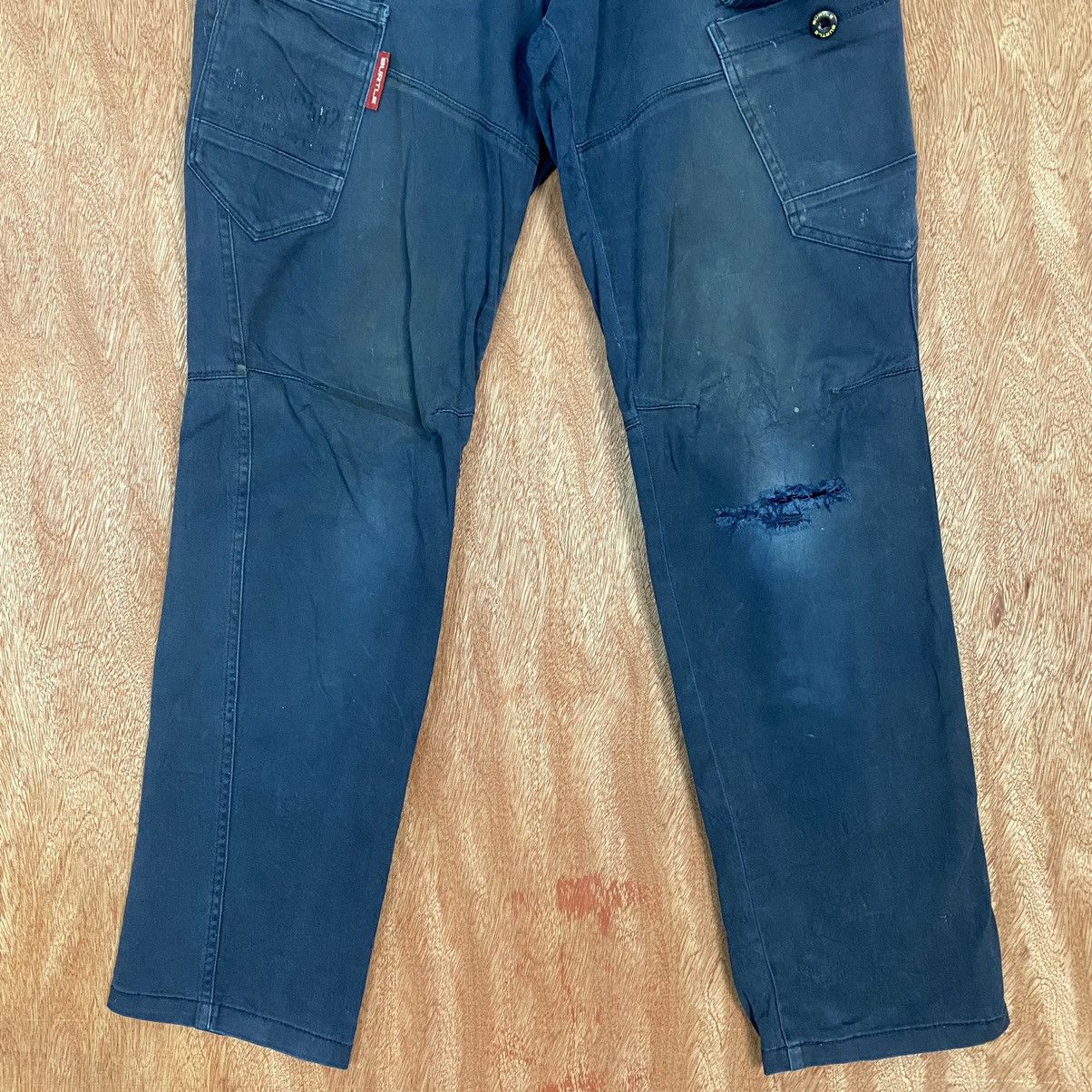 Japanese Brand Burtle Multipocket distressed Tactical Cargo Pants #c762 Size US 31 - 3 Thumbnail