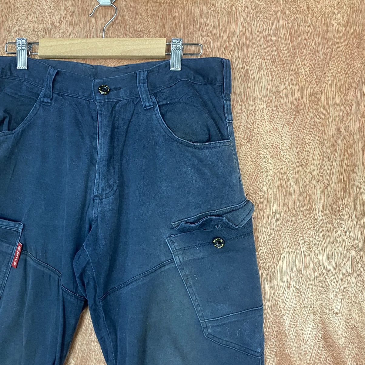 Japanese Brand Burtle Multipocket distressed Tactical Cargo Pants #c762 Size US 31 - 5 Thumbnail