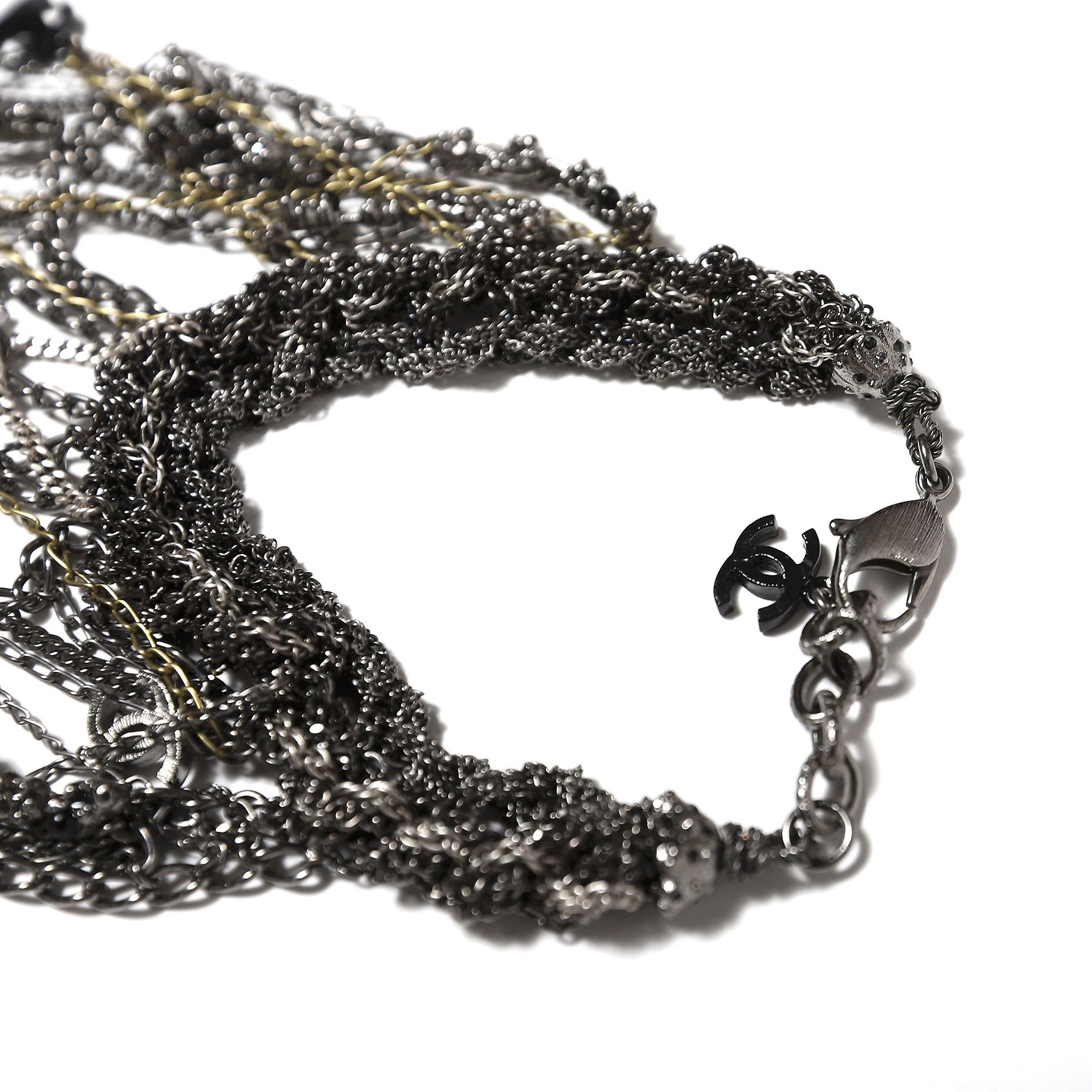 Chanel FW12 Aged Silver Multichain Bracelet Size ONE SIZE - 4 Thumbnail