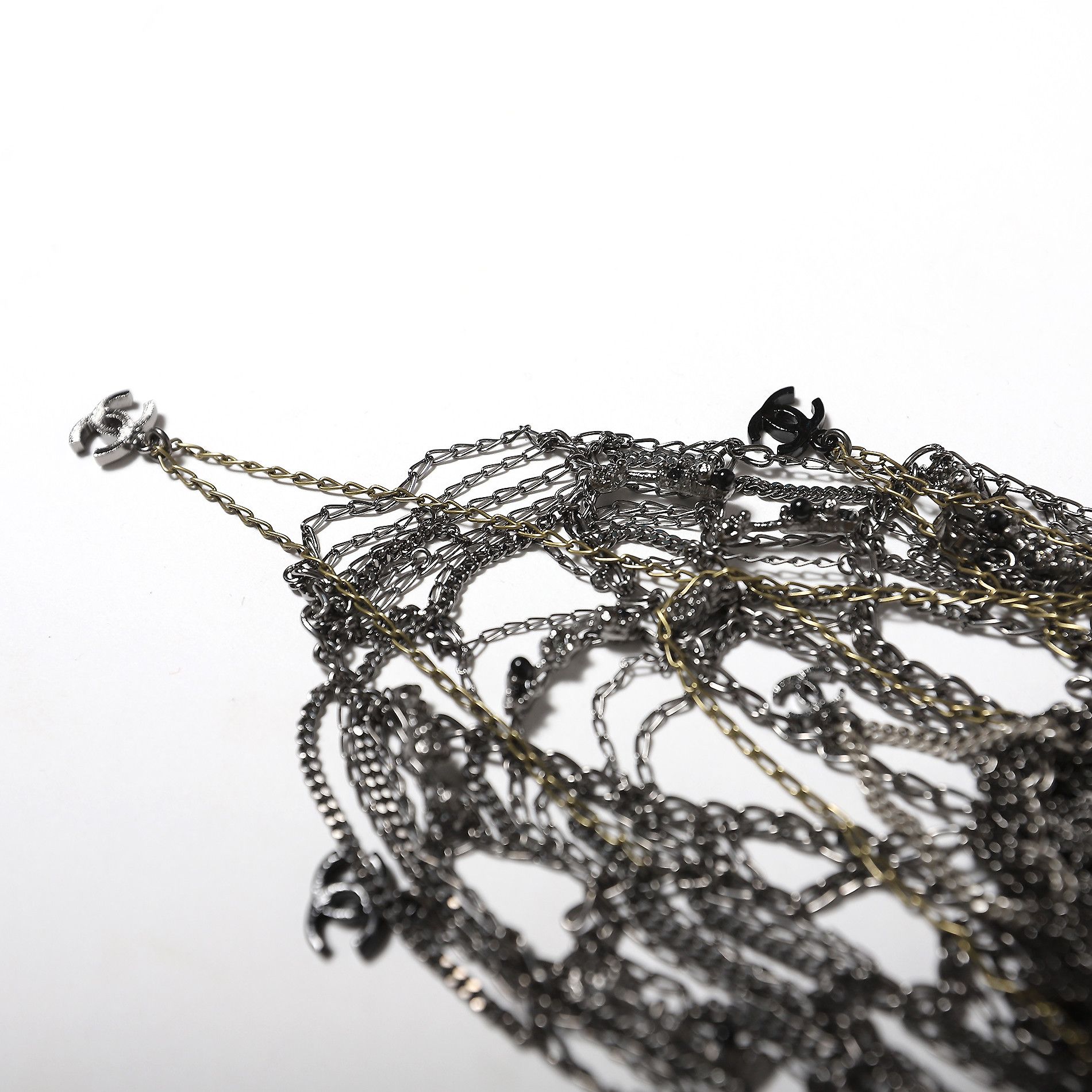 Chanel FW12 Aged Silver Multichain Bracelet Size ONE SIZE - 5 Thumbnail