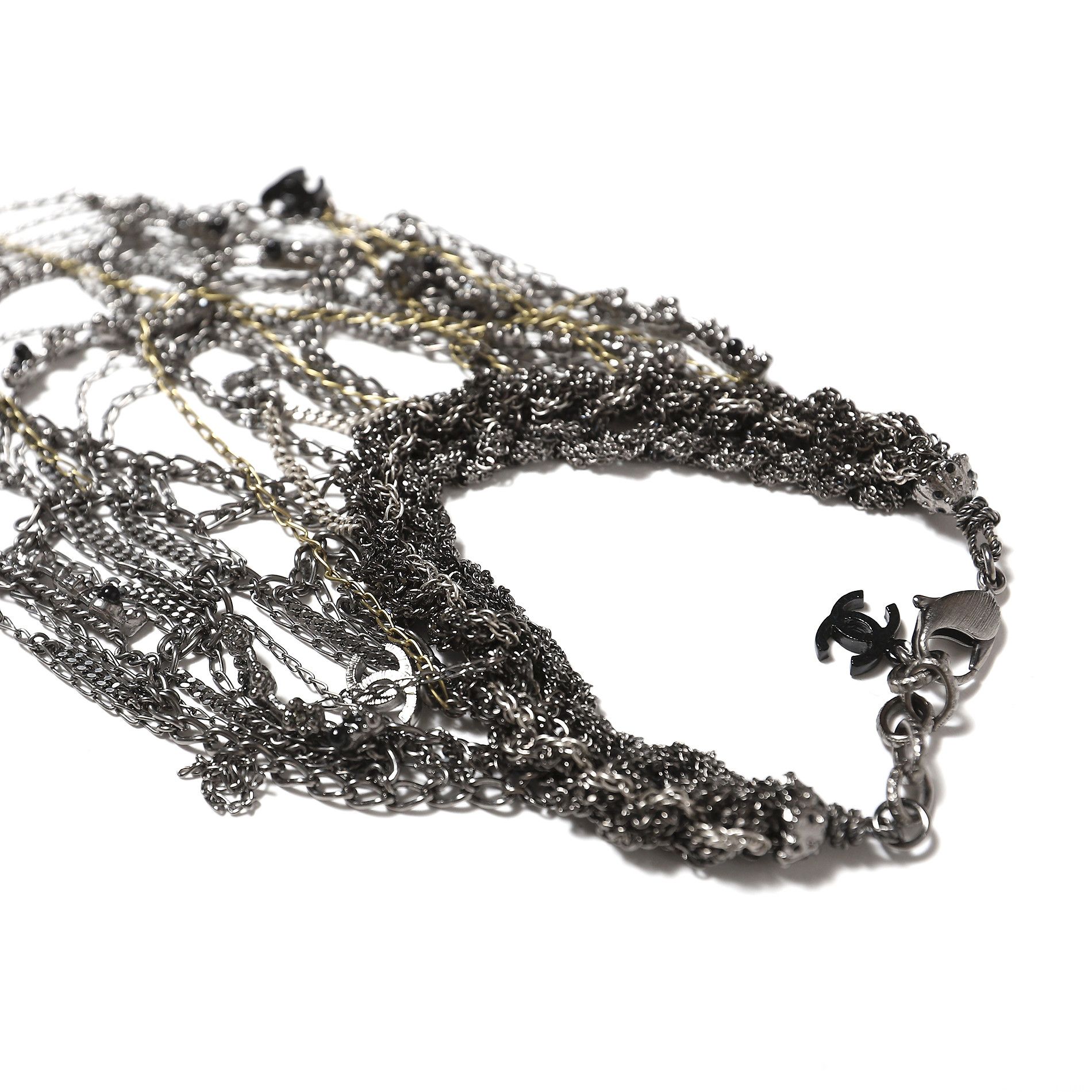 Chanel FW12 Aged Silver Multichain Bracelet Size ONE SIZE - 3 Thumbnail