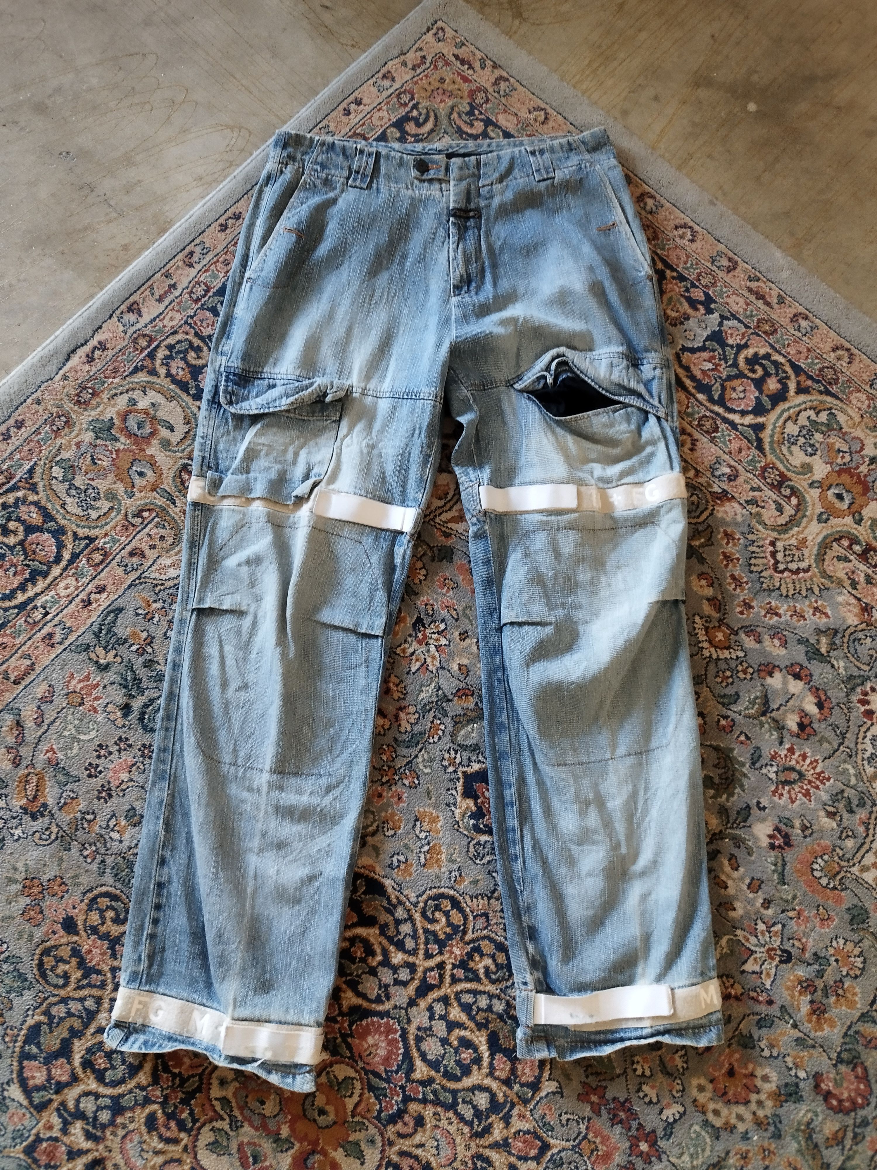 Marithe + Francois Girbaud Marithe Francois Girbaud cargo reflective jeans Size US 34 / EU 50 - 1 Thumbnail