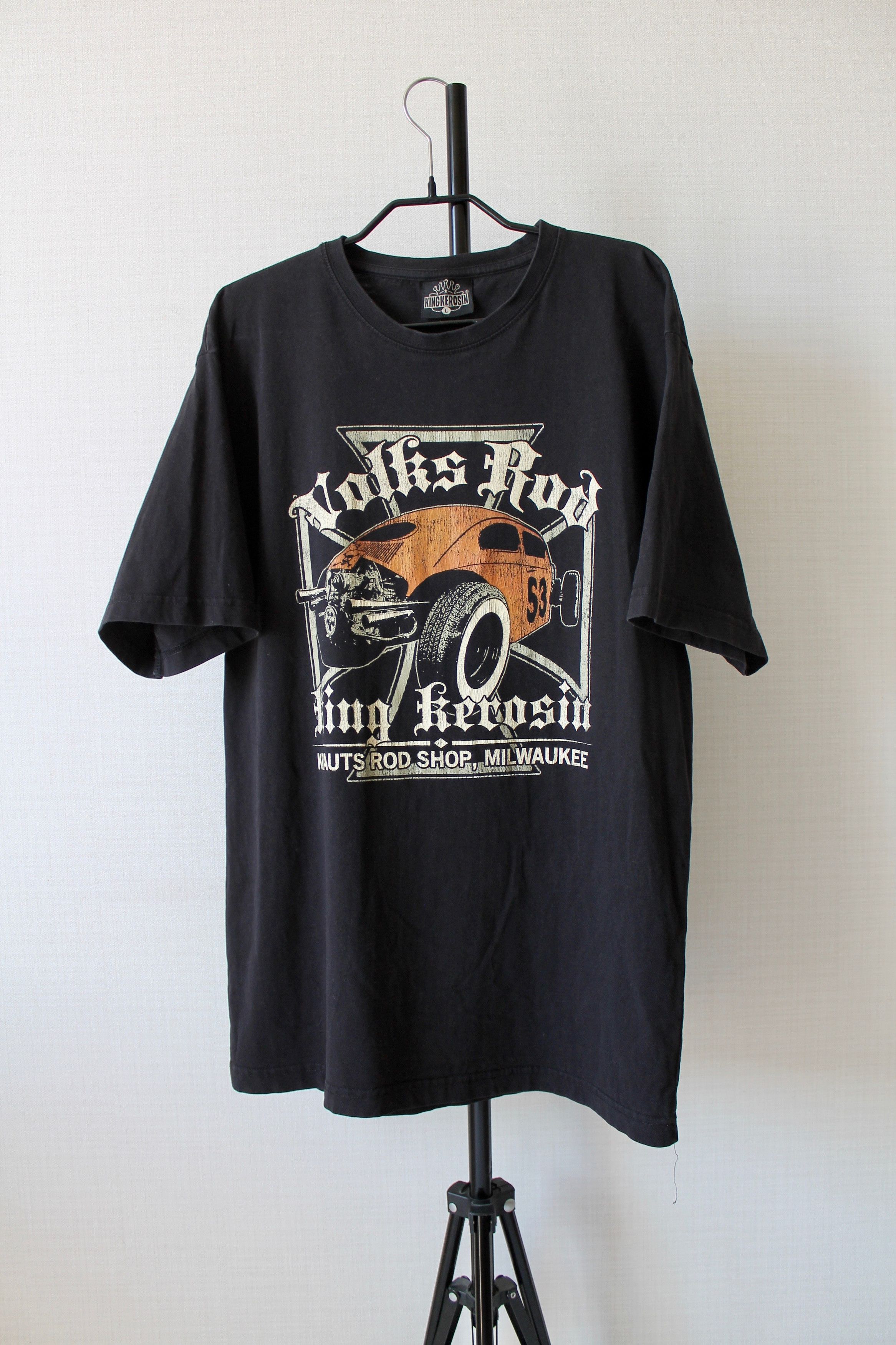 Vintage King Kerosin Volkswagen Vintage t shirt Faded tee Volksrod Size US L / EU 52-54 / 3 - 1 Thumbnail