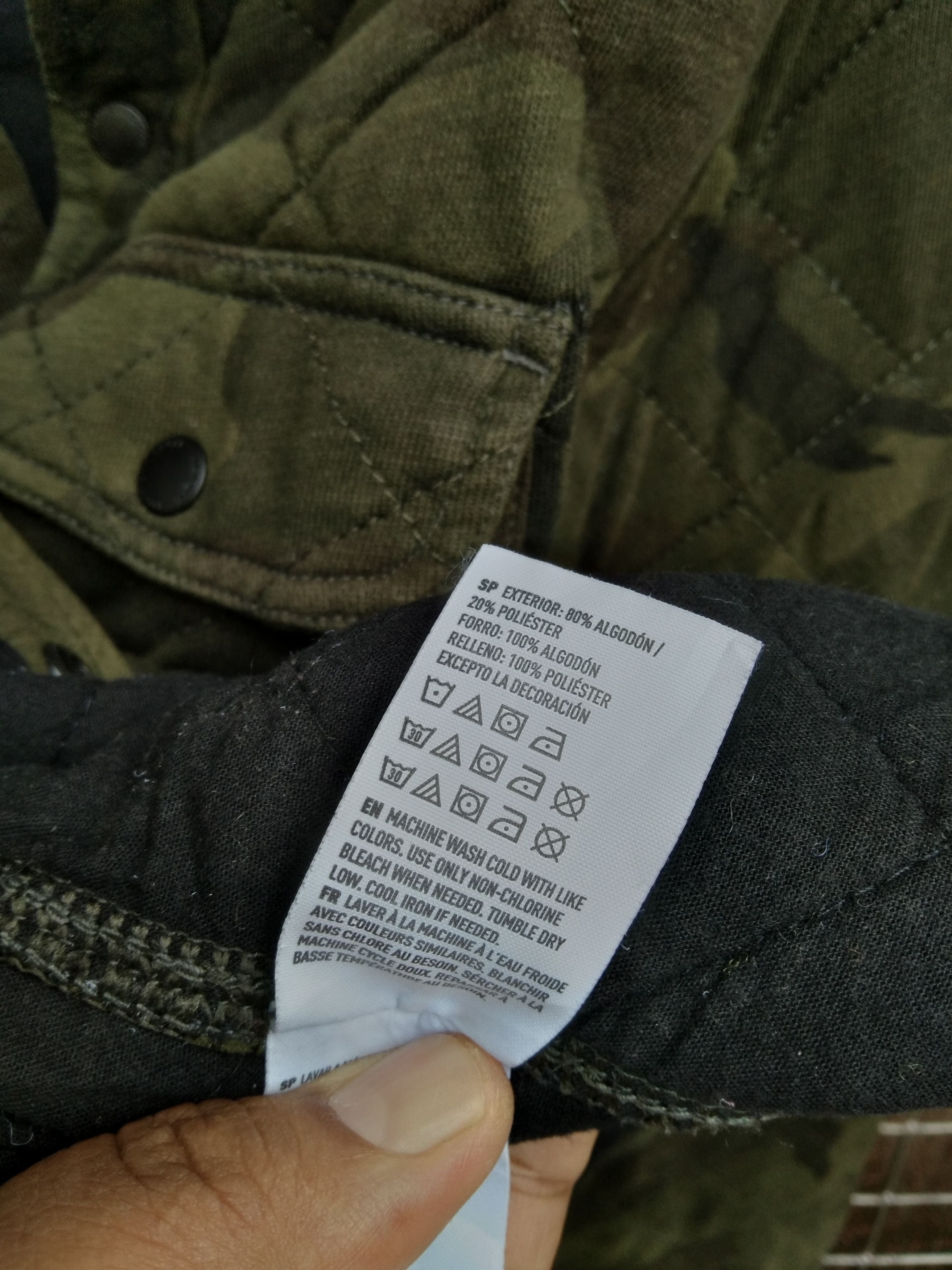 American Eagle Outfitters MEN'S CAMOUFLAGE QUILTED JACKET Size US S / EU 44-46 / 1 - 8 Thumbnail