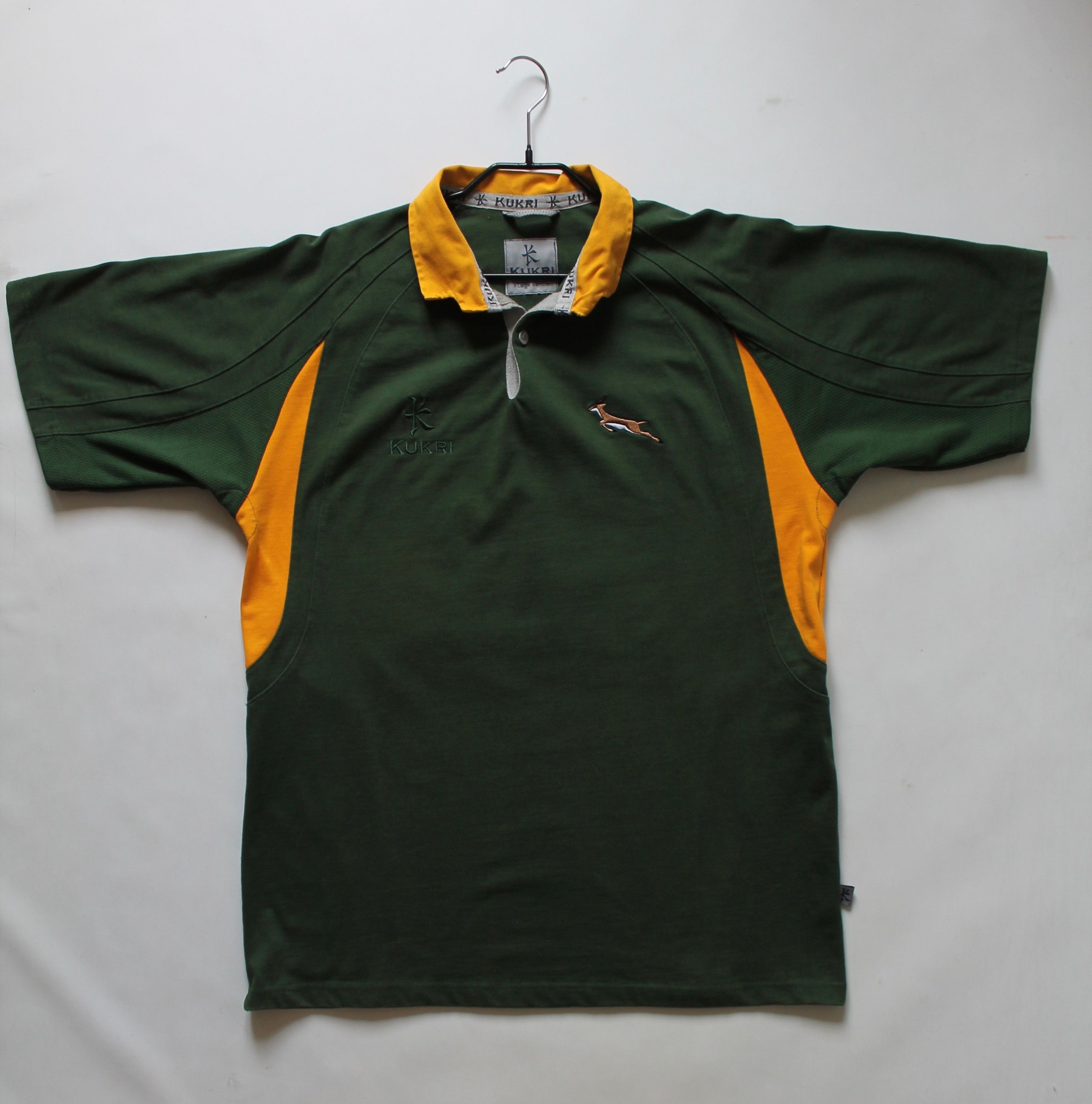Vintage South Africa Rugby Shirt Kukri Short Sleeve green Size US XL / EU 56 / 4 - 12 Thumbnail
