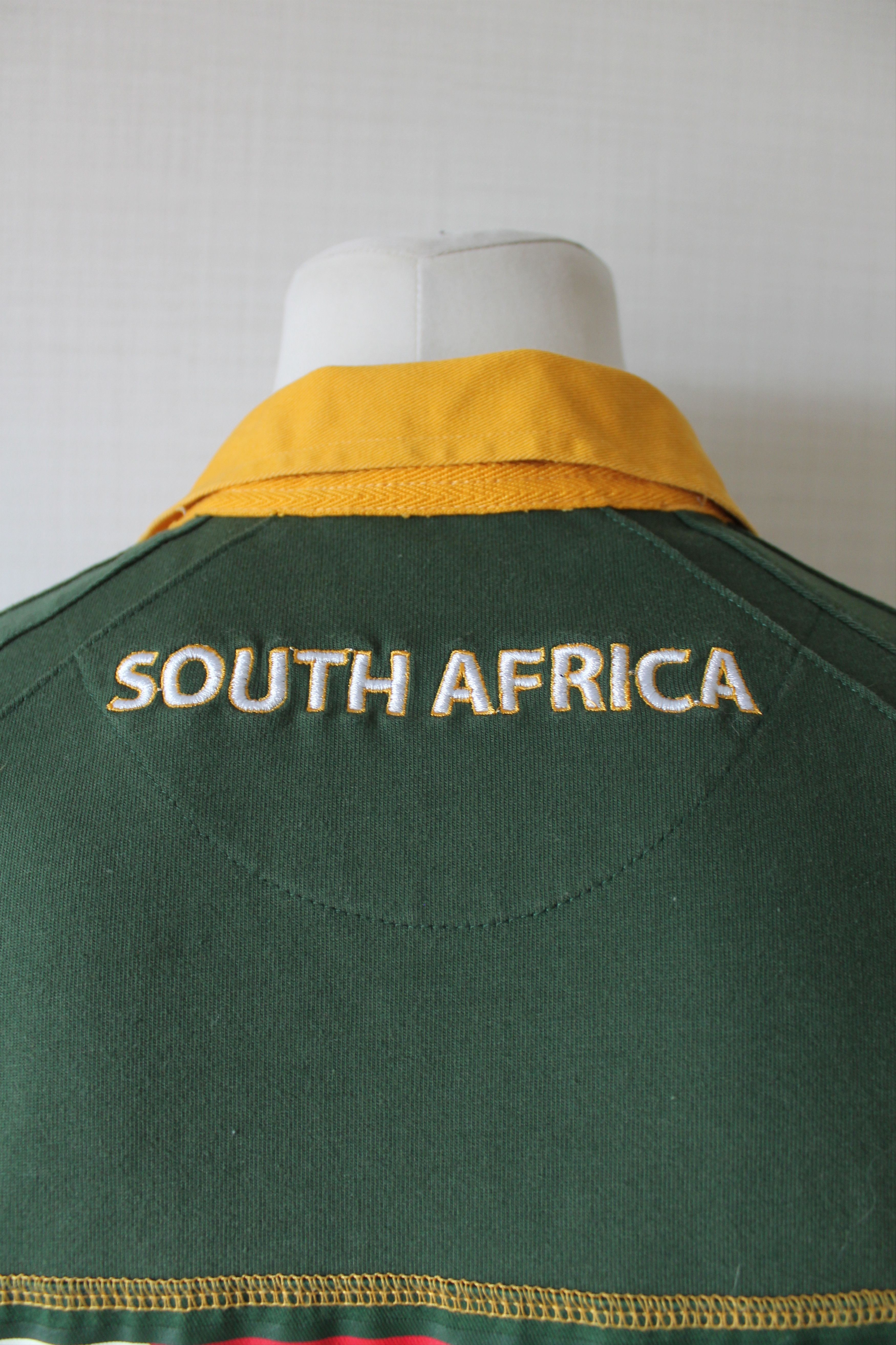 Vintage South Africa Rugby Shirt Kukri Short Sleeve green Size US XL / EU 56 / 4 - 6 Thumbnail