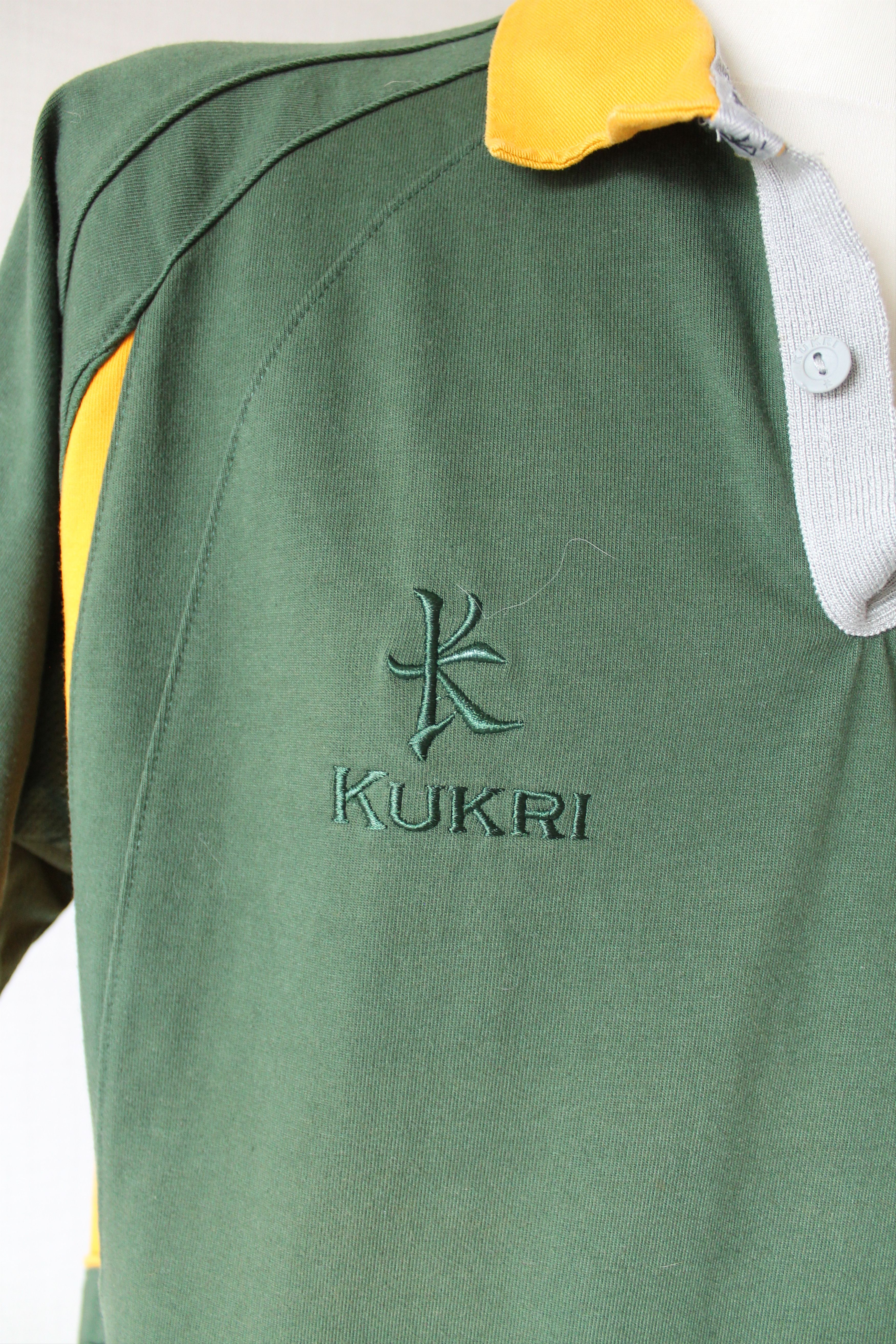 Vintage South Africa Rugby Shirt Kukri Short Sleeve green Size US XL / EU 56 / 4 - 3 Thumbnail